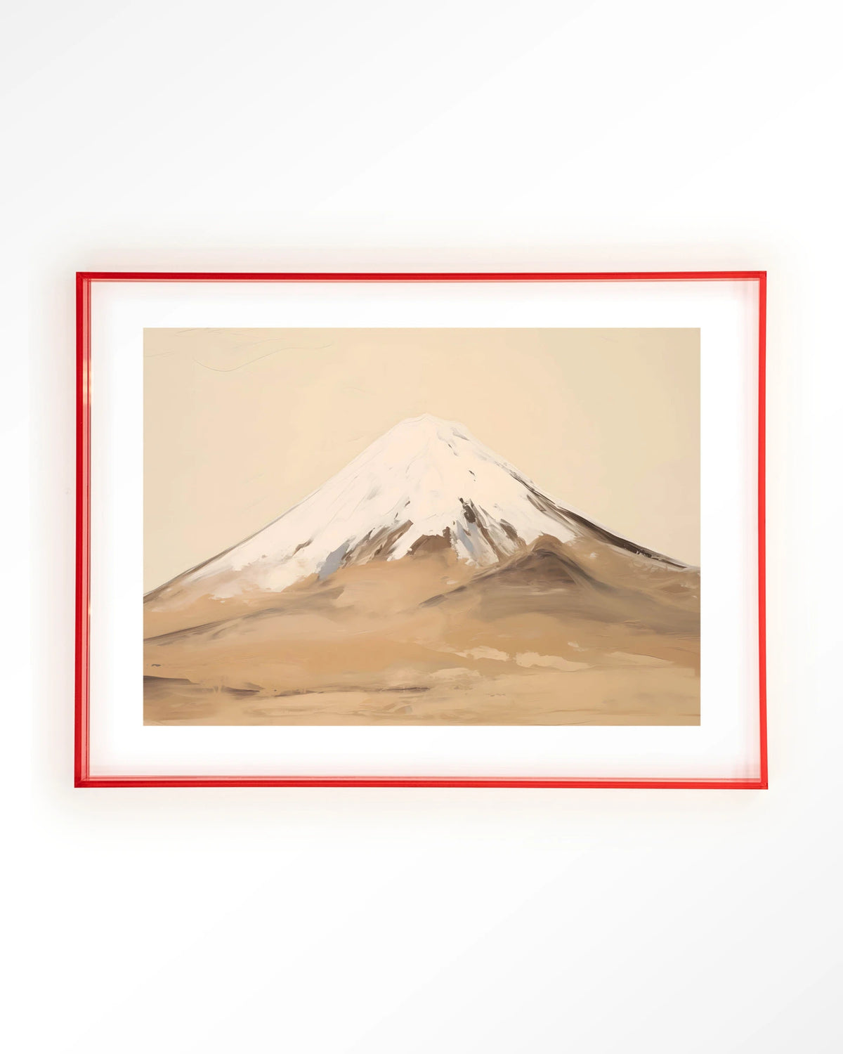 Fuji Mountain – berg Fuji landschap – Art print – Acryl roze