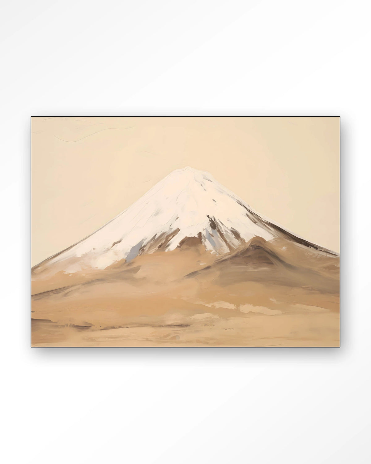 Fuji Mountain – berg Fuji landschap – Wandkleed – Frame – zwart