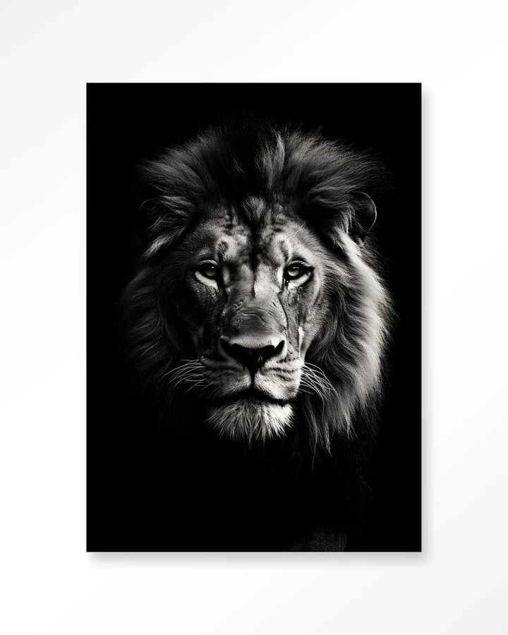 Mighty Lion – Glasschilderij