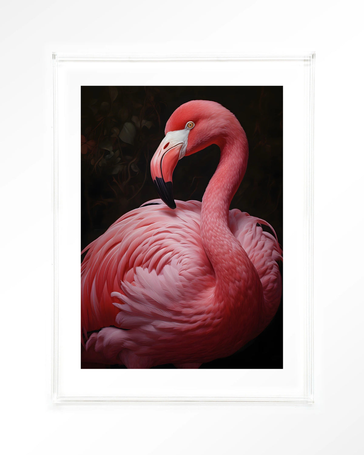 Pink Flamingo – roze flamingo – Art print – Acryl doorzichtig