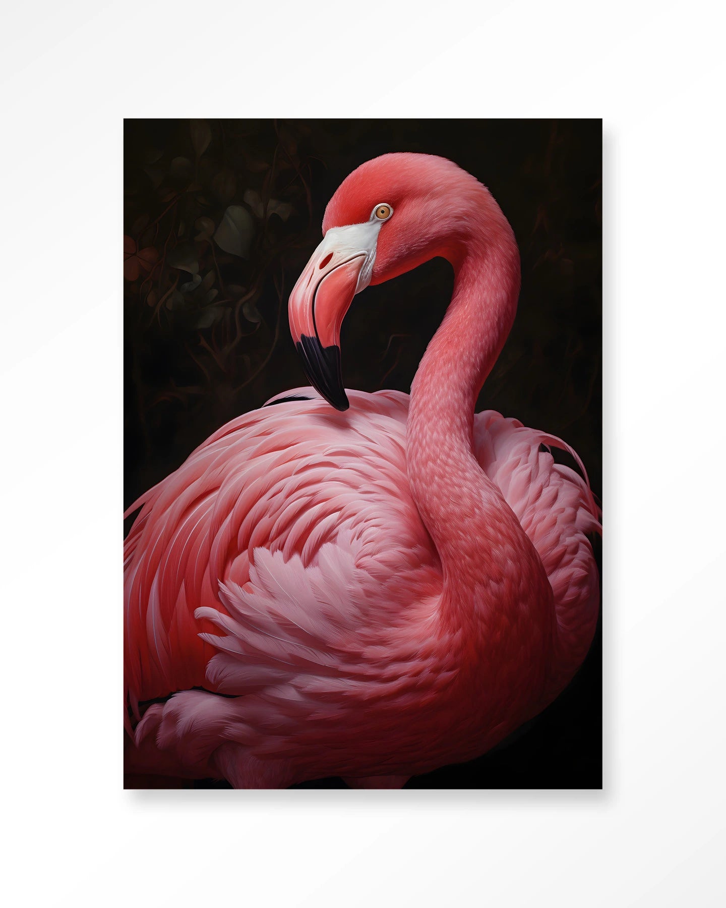 pink-flamingo-glasschilderij