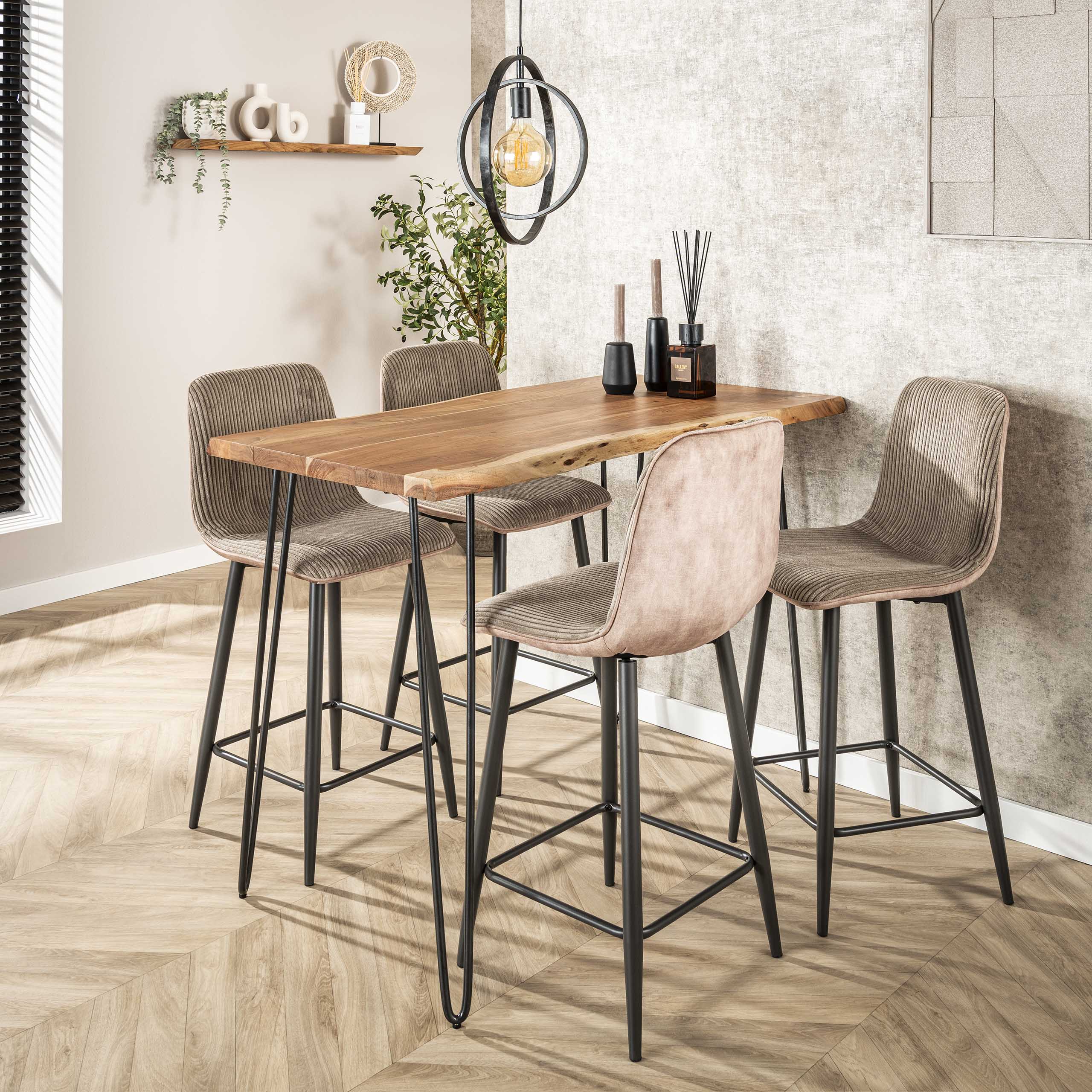 Bartafel Edge 130Cm Massief Acacia