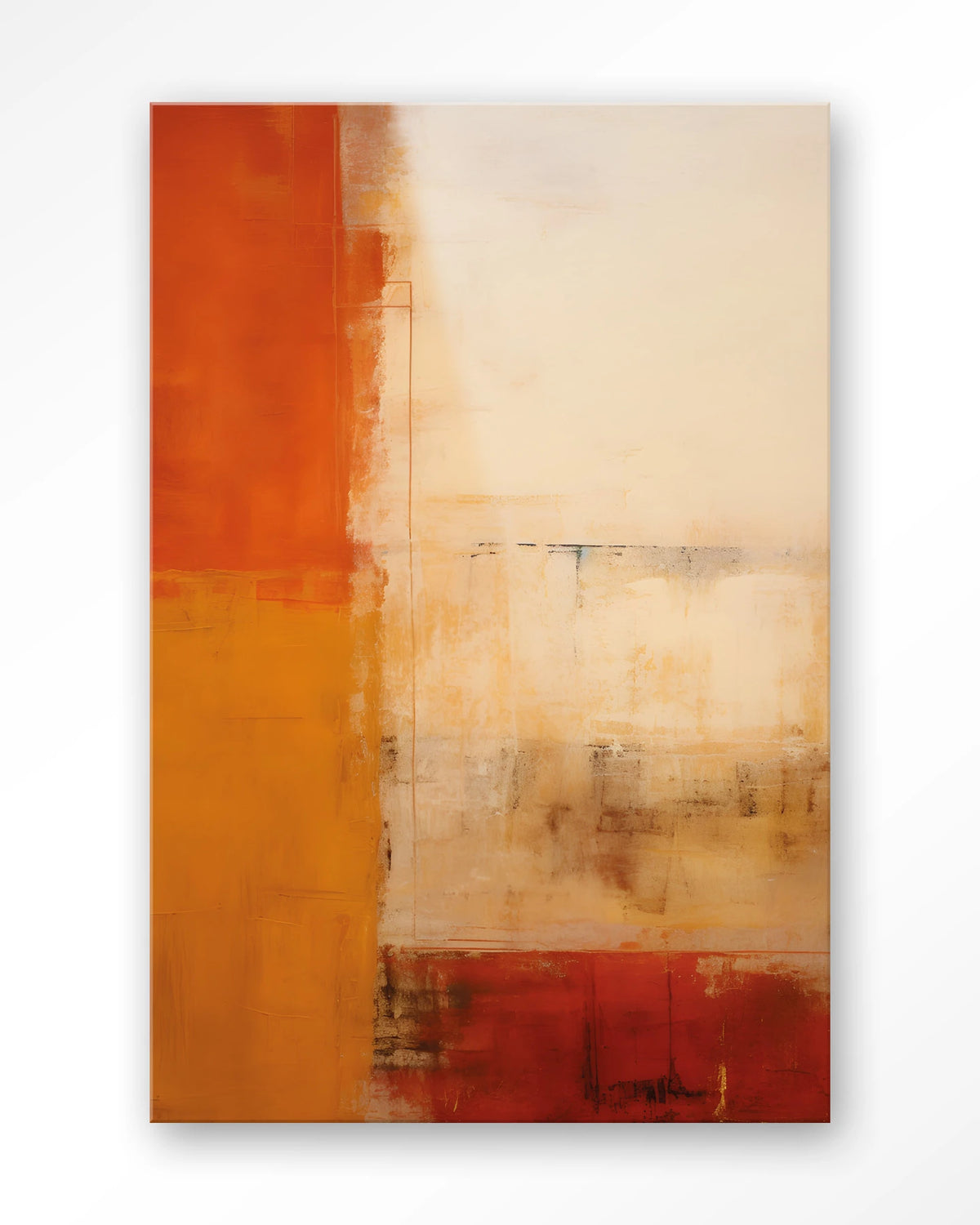 Rusty Abstract – abstract in roest en oranje – Glas – Blinde montage