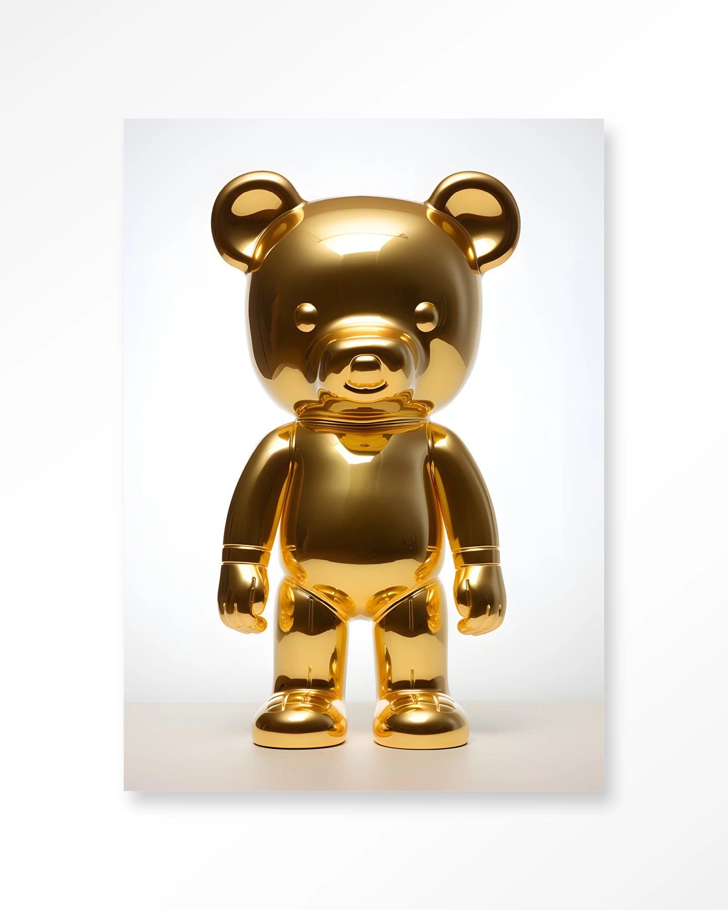 golden-teddybear-glasschilderij
