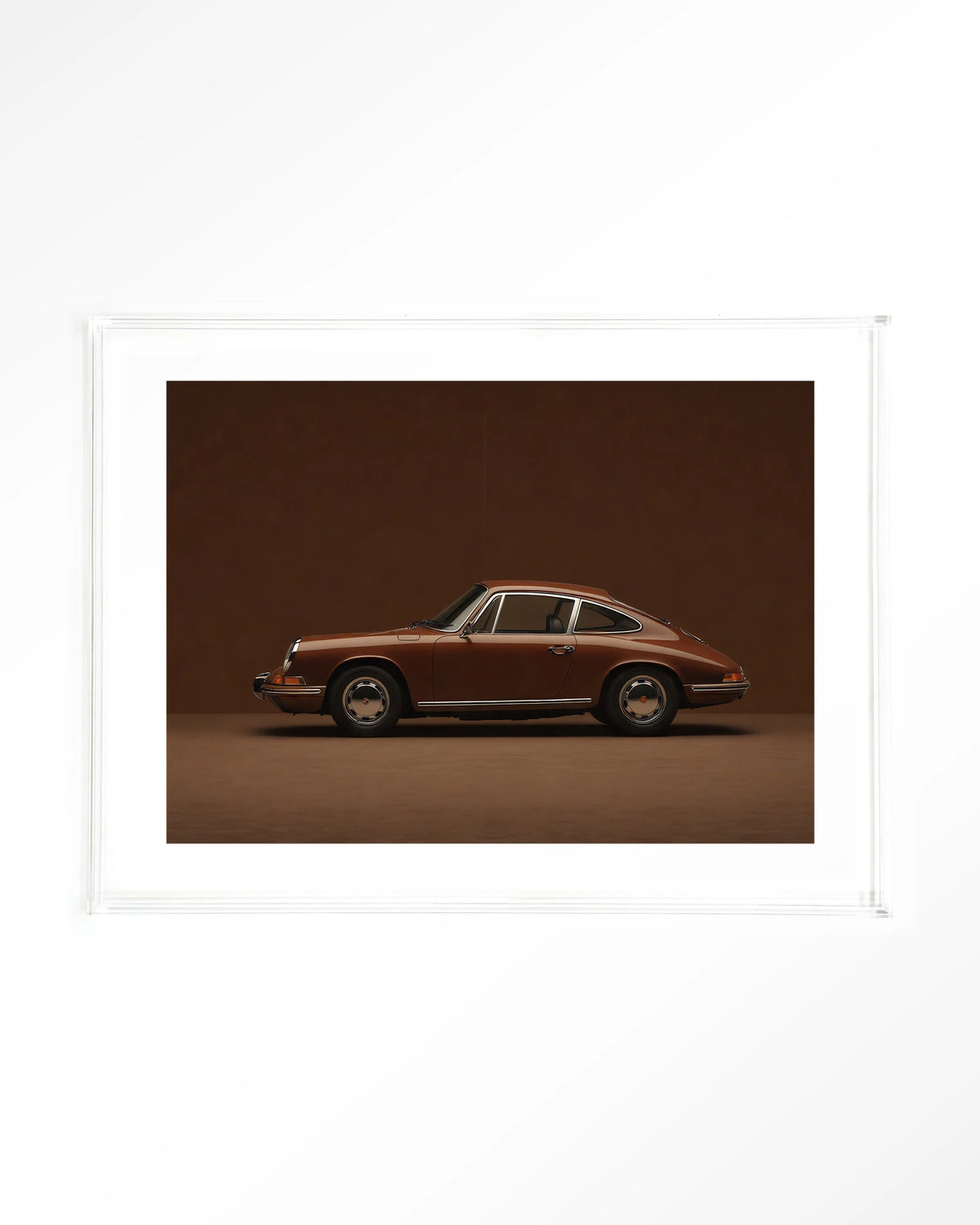 Brown Porsche – Art print – Acryl doorzichtig