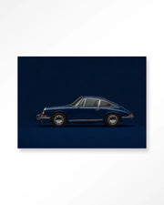 Blue Porsche – Glasschilderij