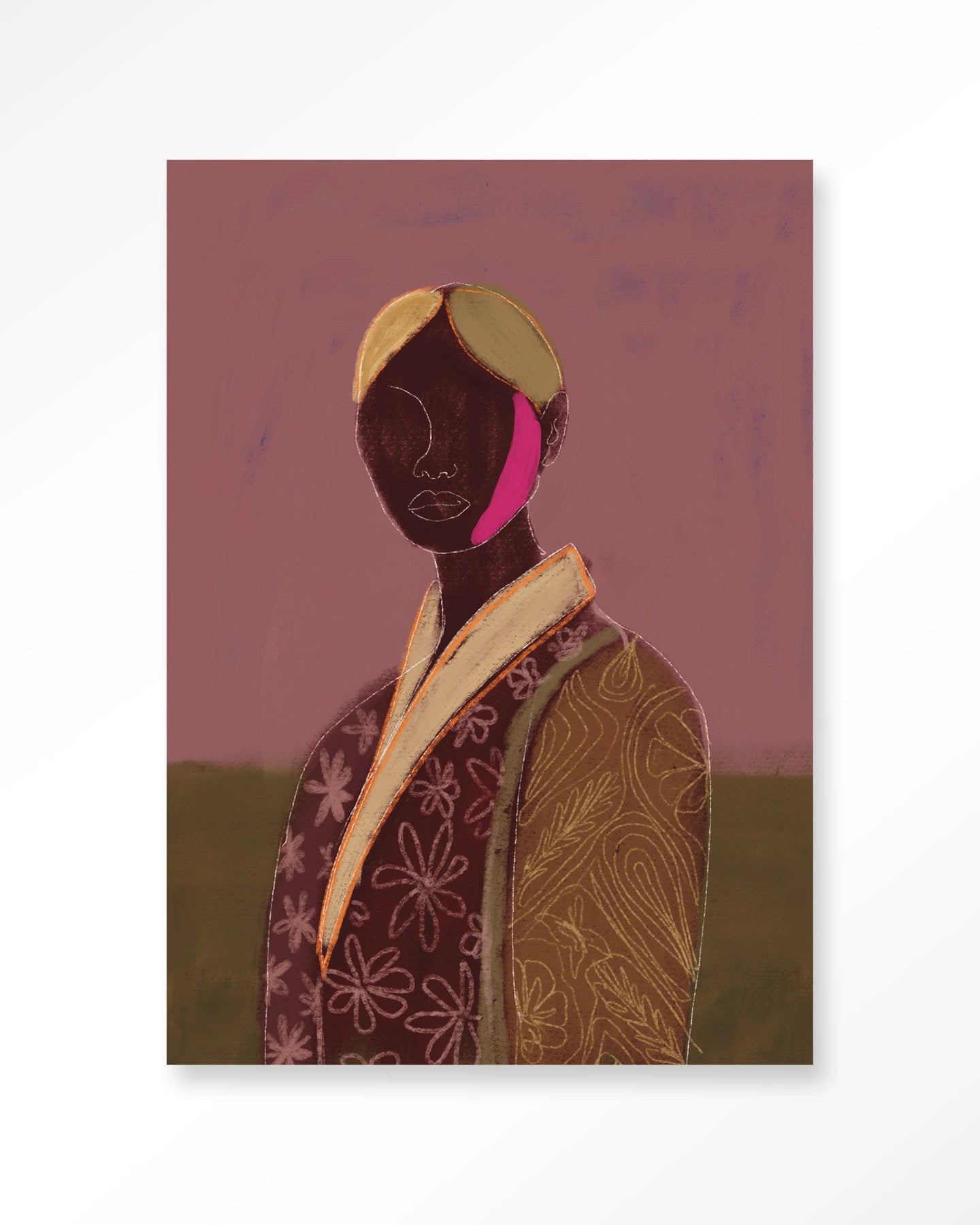 Silhouette Lady 10 – Wandkleed