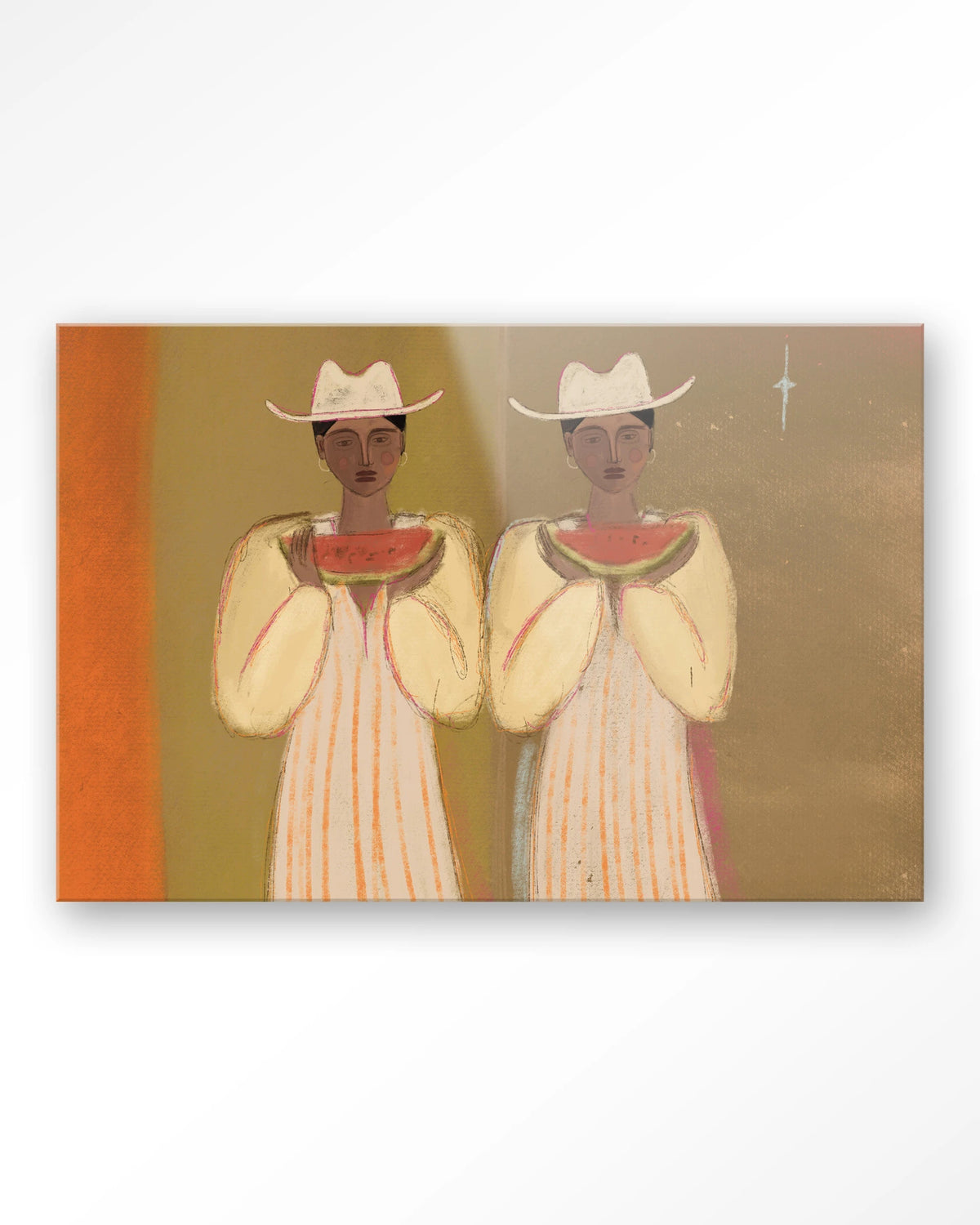 Watermelon Girl – twee vrouwen met watermeloen – Glas – Blinde montage