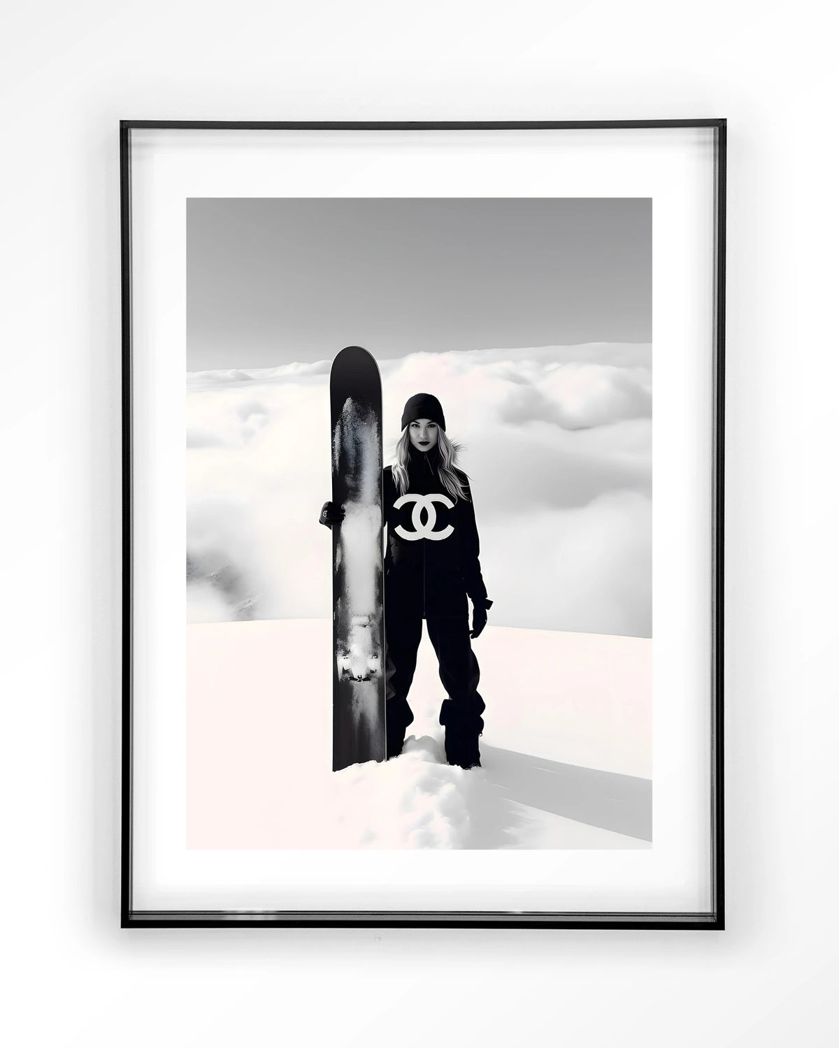 Snow Girl – Art print – Acryl zwart