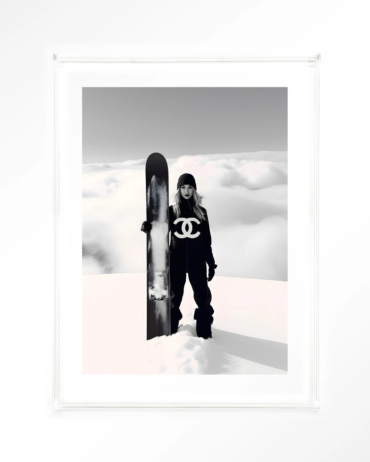 Snow Girl – Art print – Acryl doorzichtig