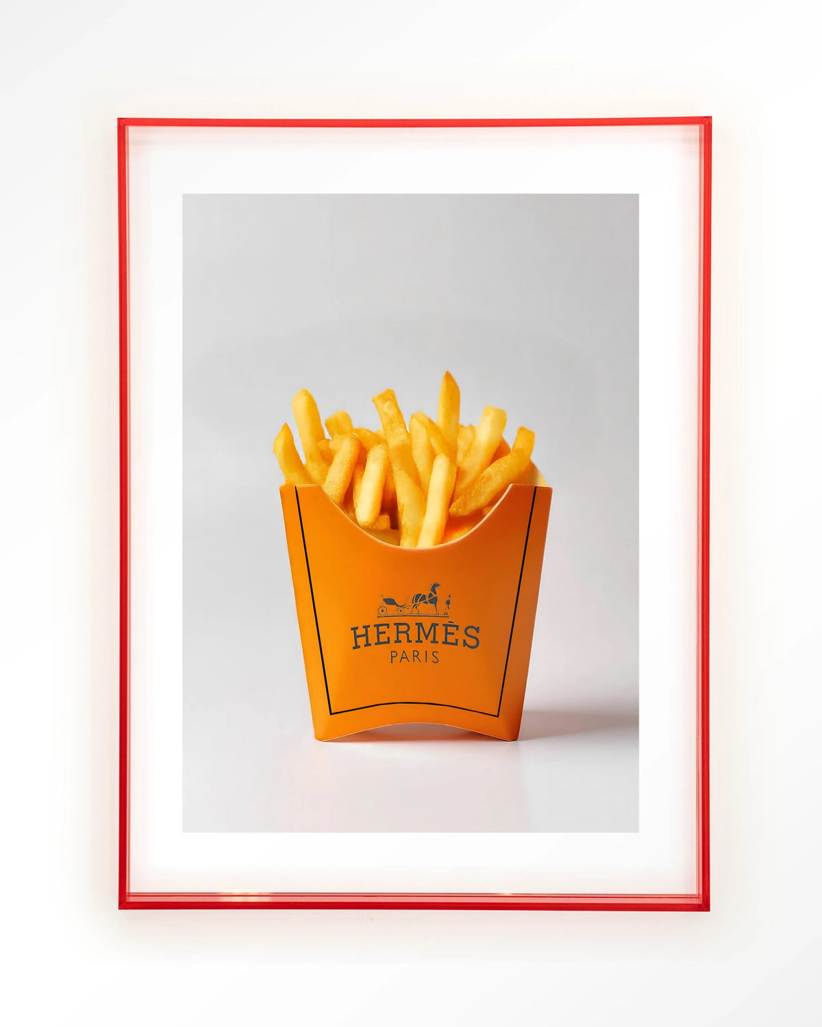 Hermes Fries – Art print – Acryl roze