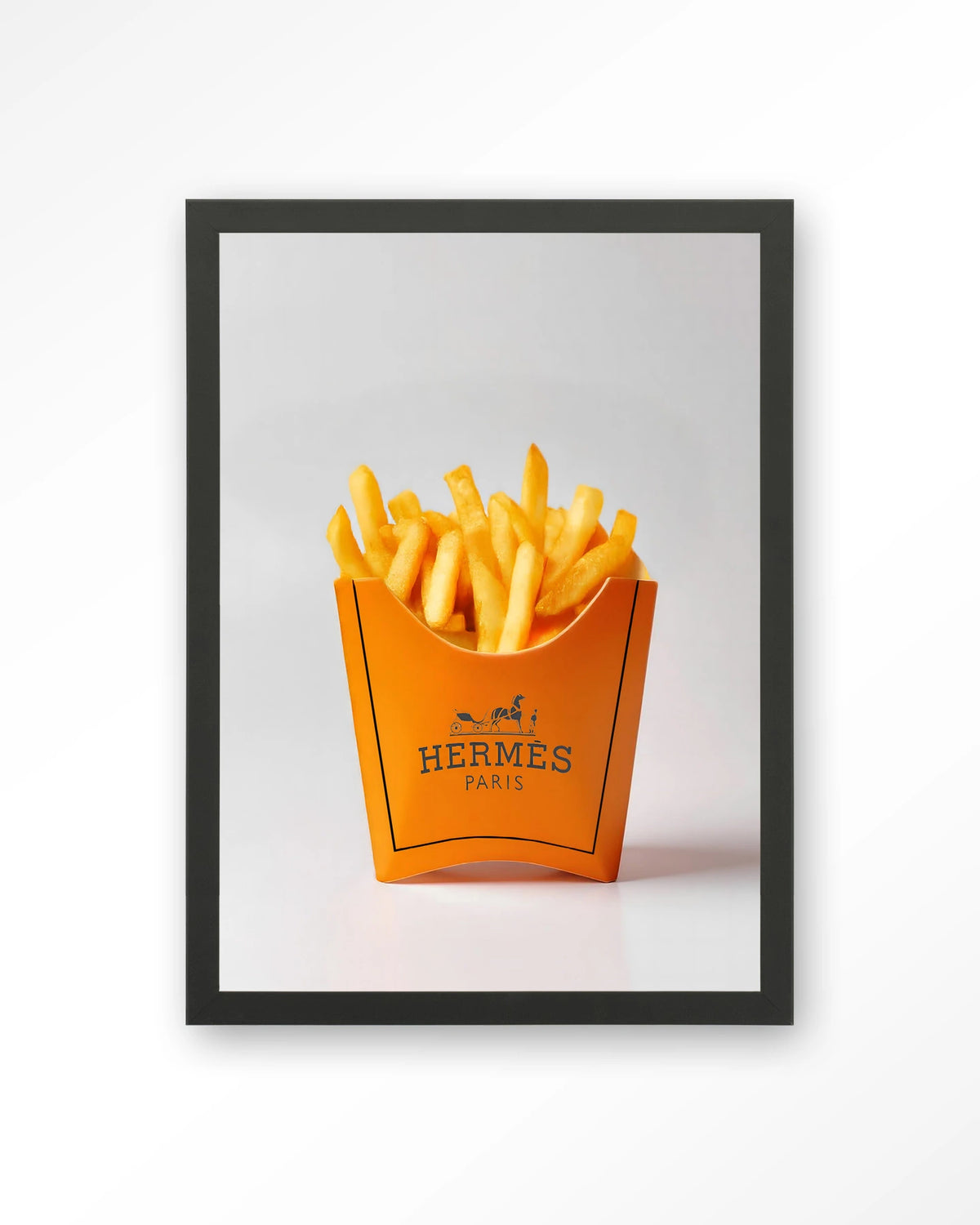 Hermes Fries – Art print – Hout zwart