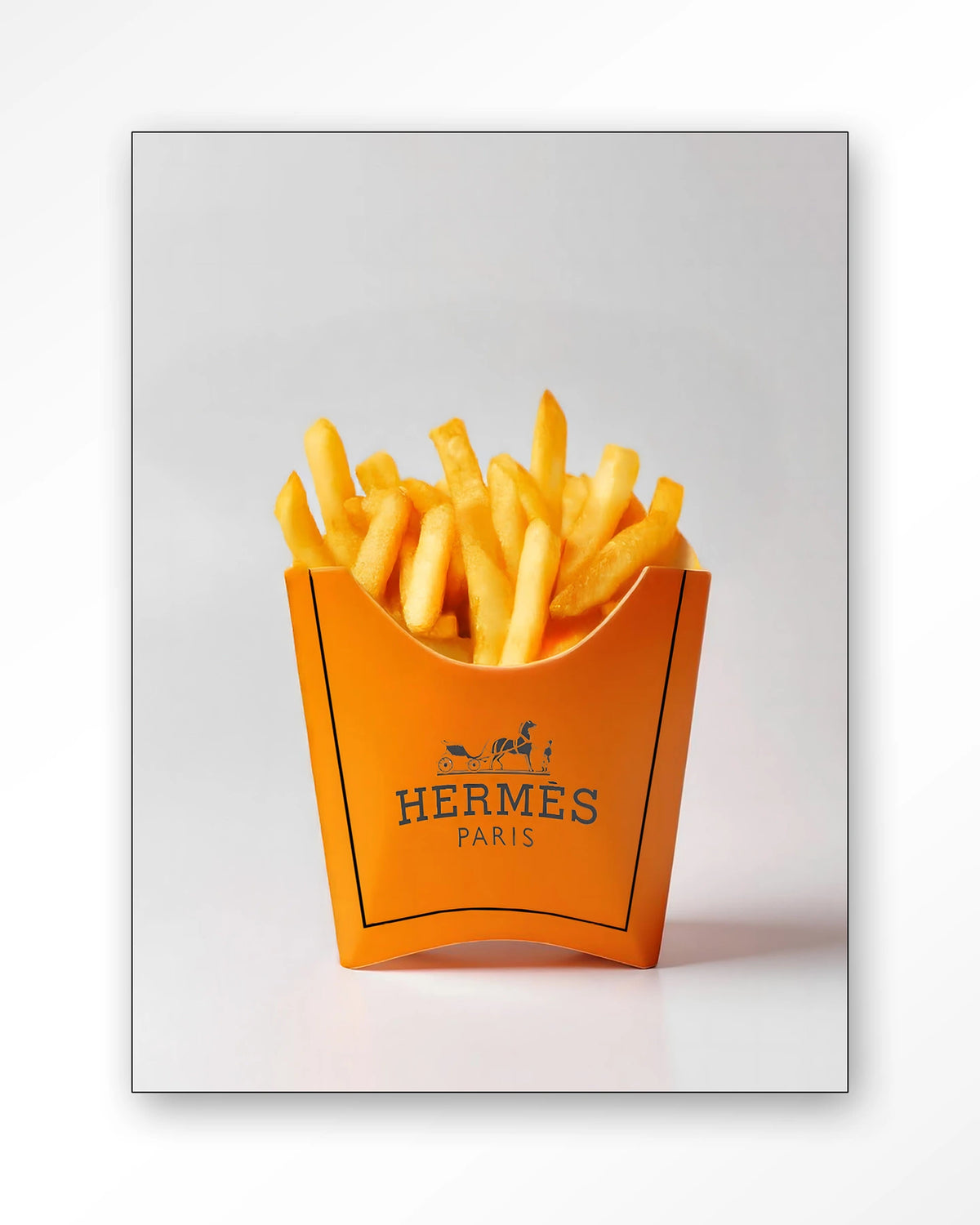 Hermes Fries – Wandkleed – Frame – zwart