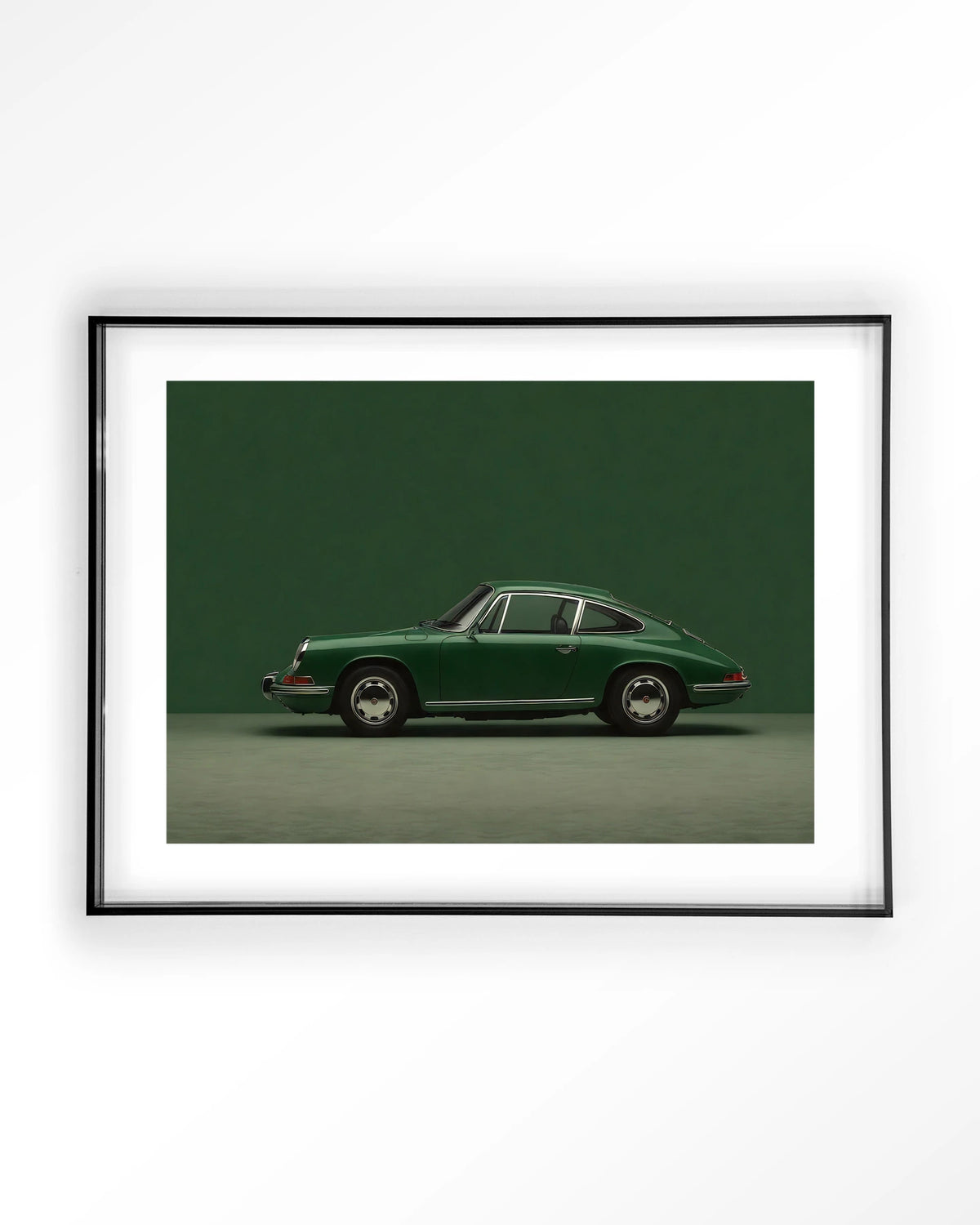 Green Porsche – Art print – Acryl zwart
