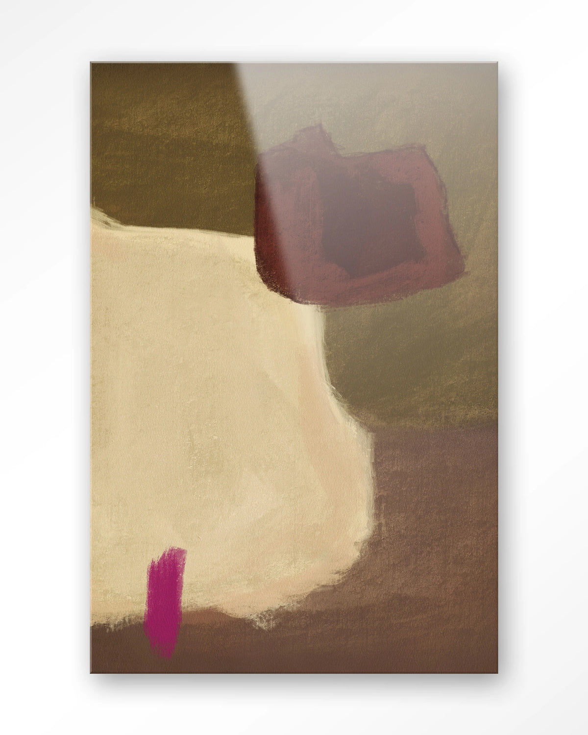 Navia – abstract in beige en bordeaux – Glas – Blinde montage