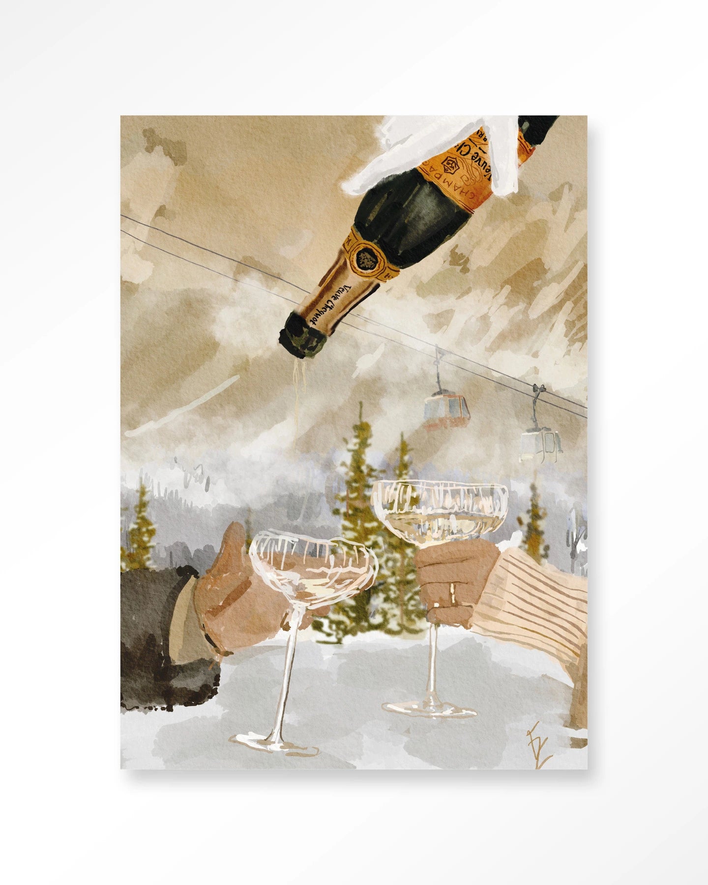 Winter Champagne – Wandkleed