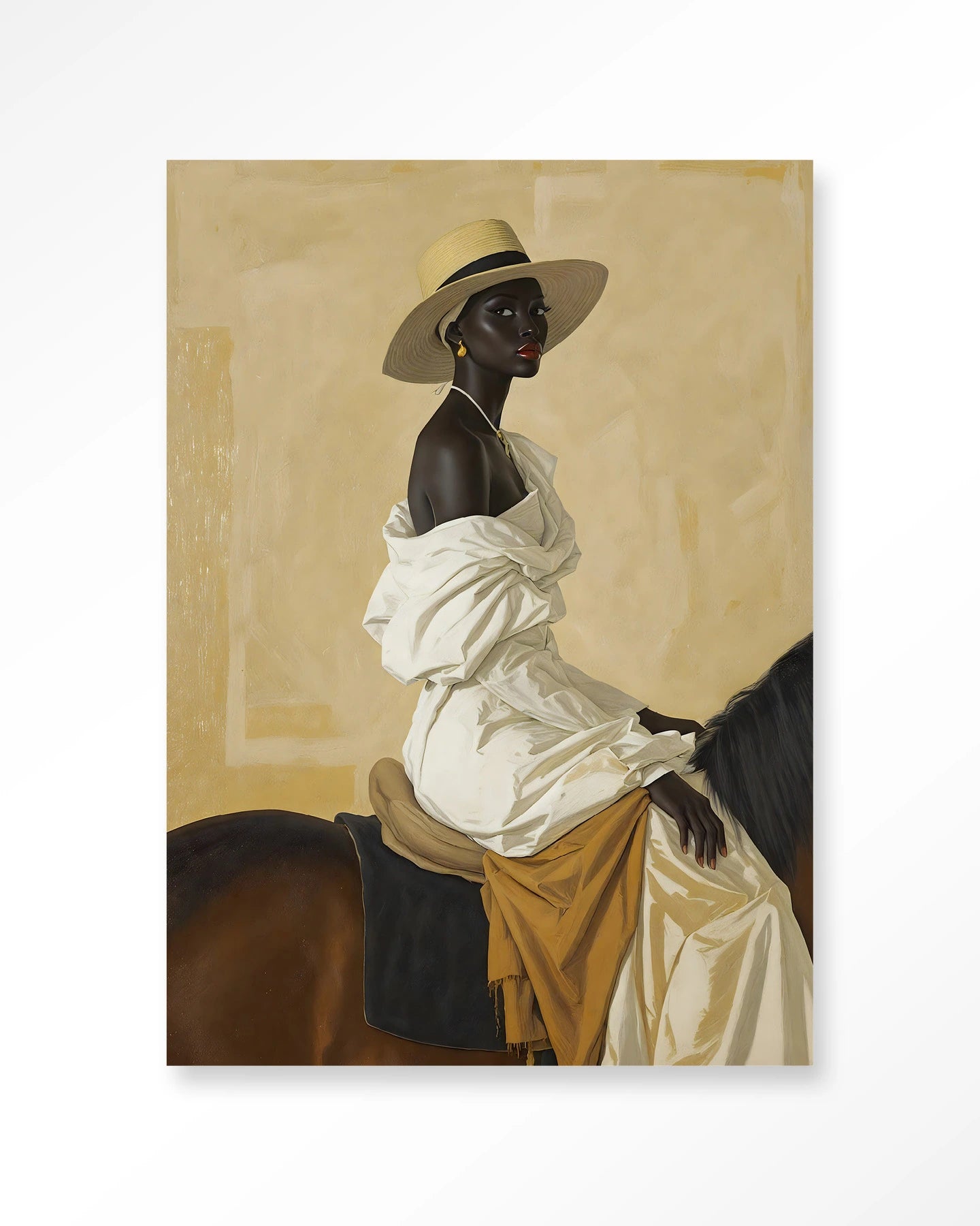 Horseriding Lady – Wandkleed