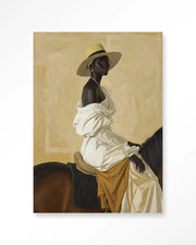 Horseriding Lady – Wandkleed