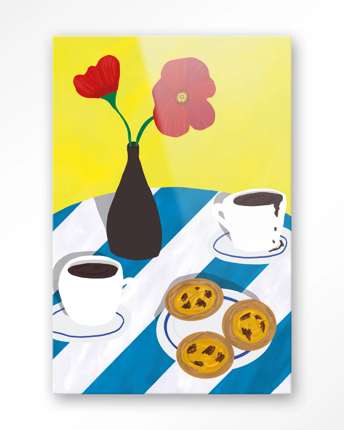 Nata Afternoon – pastel de nata met koffie en bloemen – Glas – Blinde montage