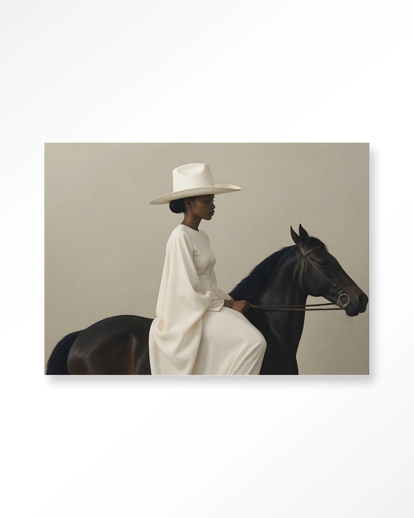 Beige Rider – Art Print