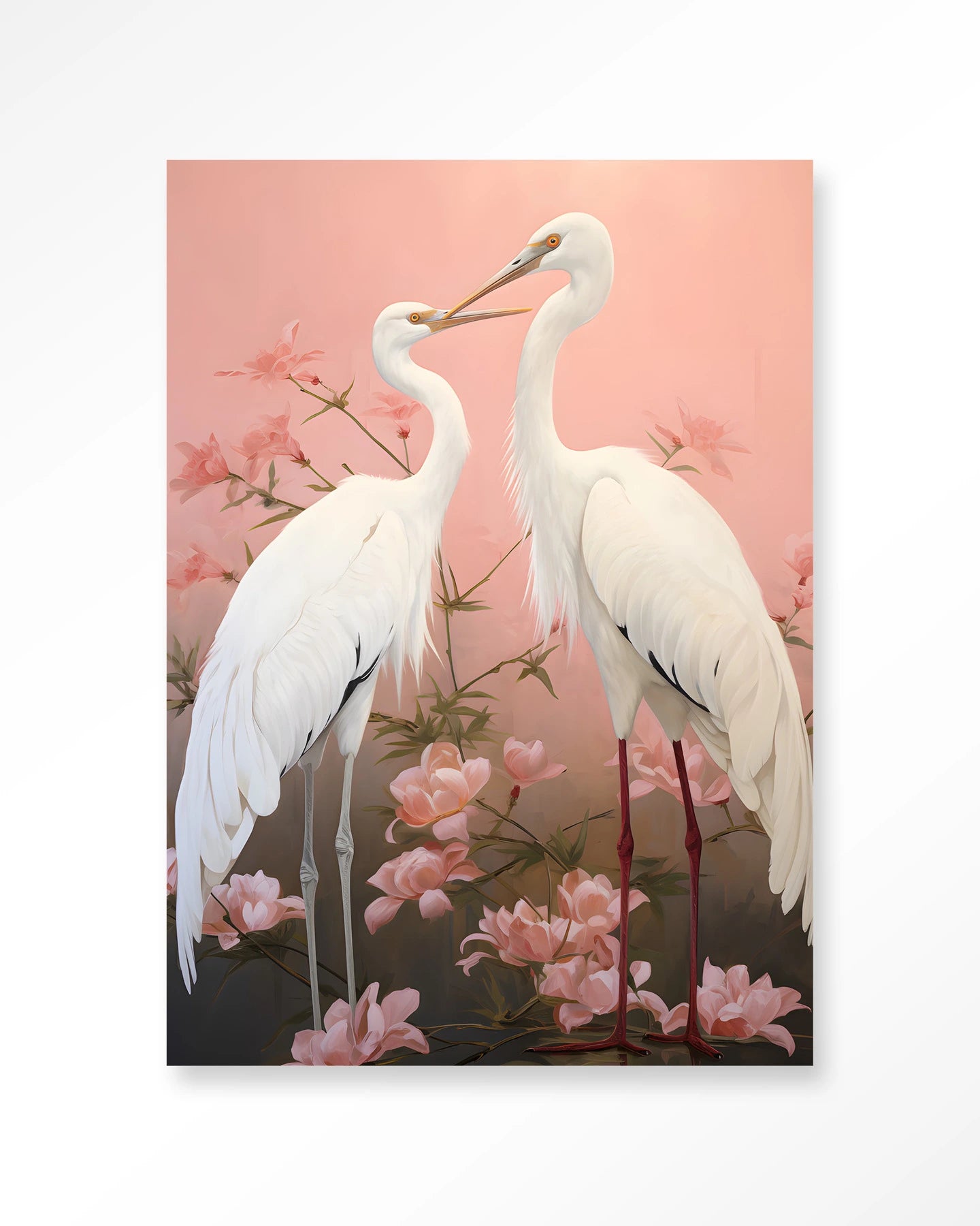 Pink Love Birds – Art Print