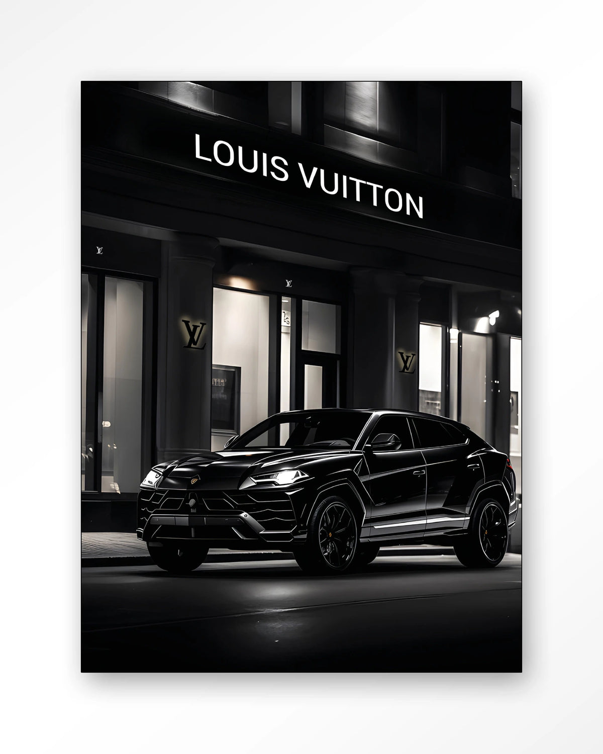 Urus LV – Wandkleed – Frame – zwart