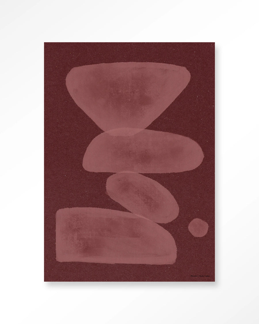 Elementa Burgundy 1 – Art Print