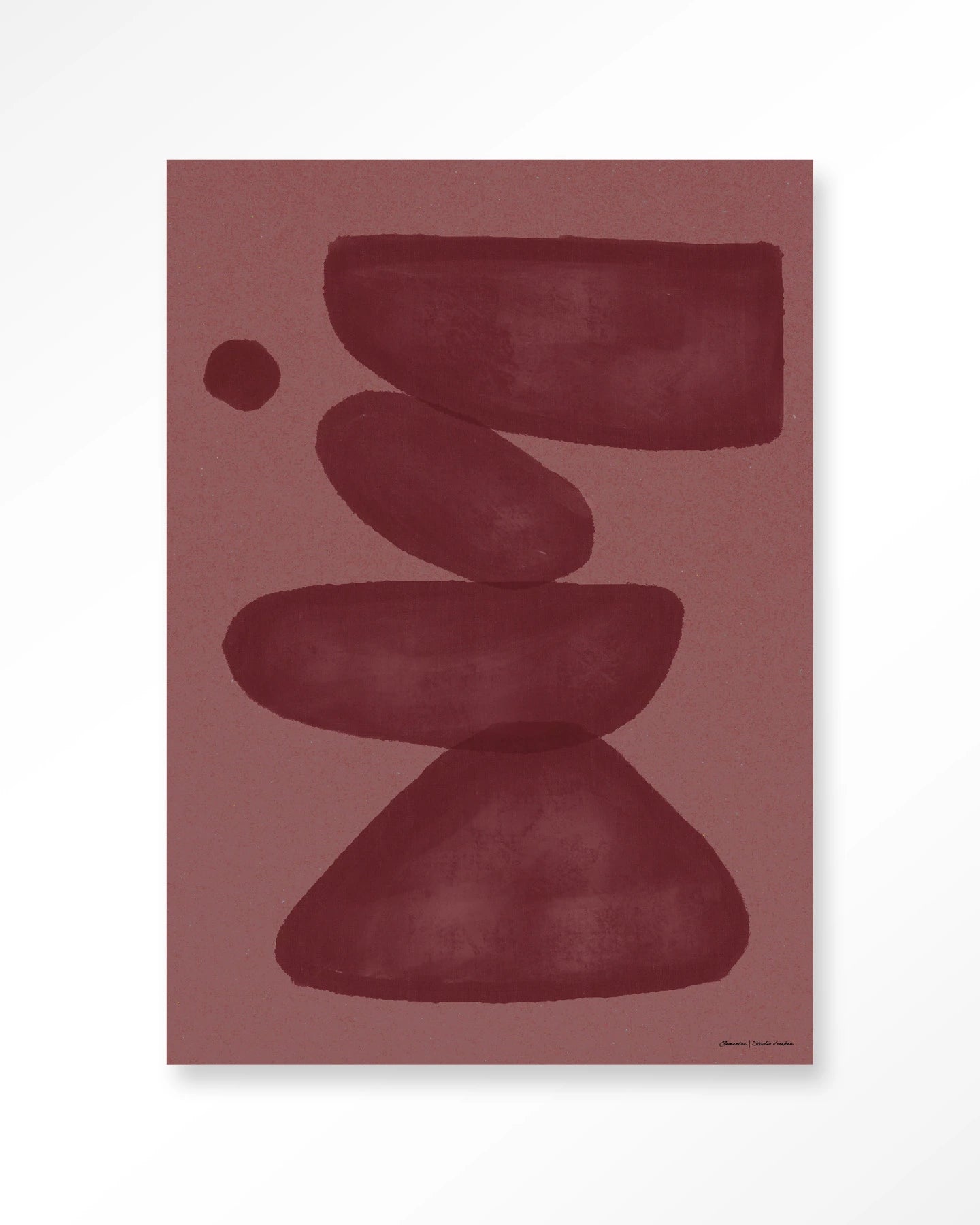 Elementa Burgundy 2 – Art Print