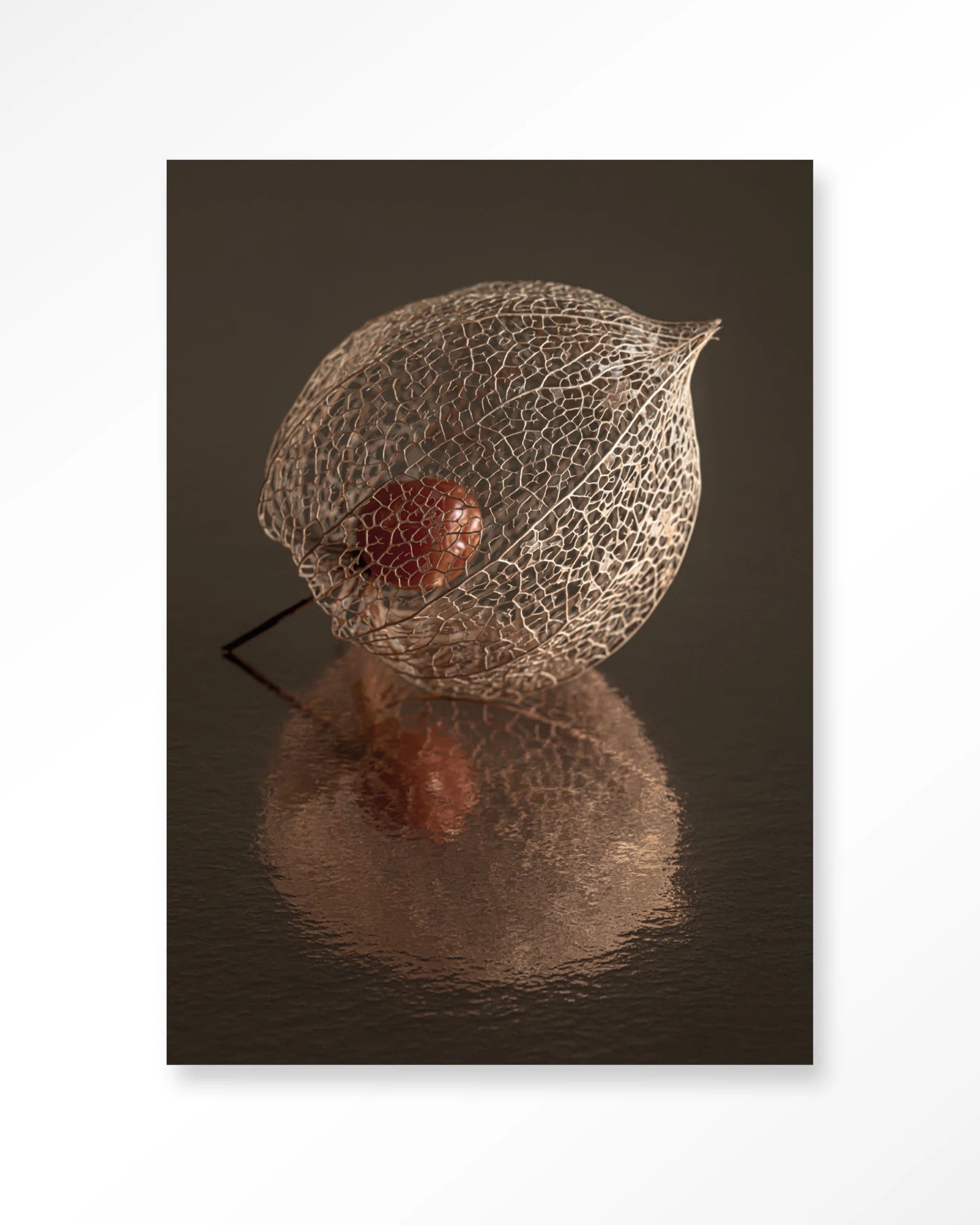 De Reflectie Van Vergankelijkheid In Bruintinten – Art Print