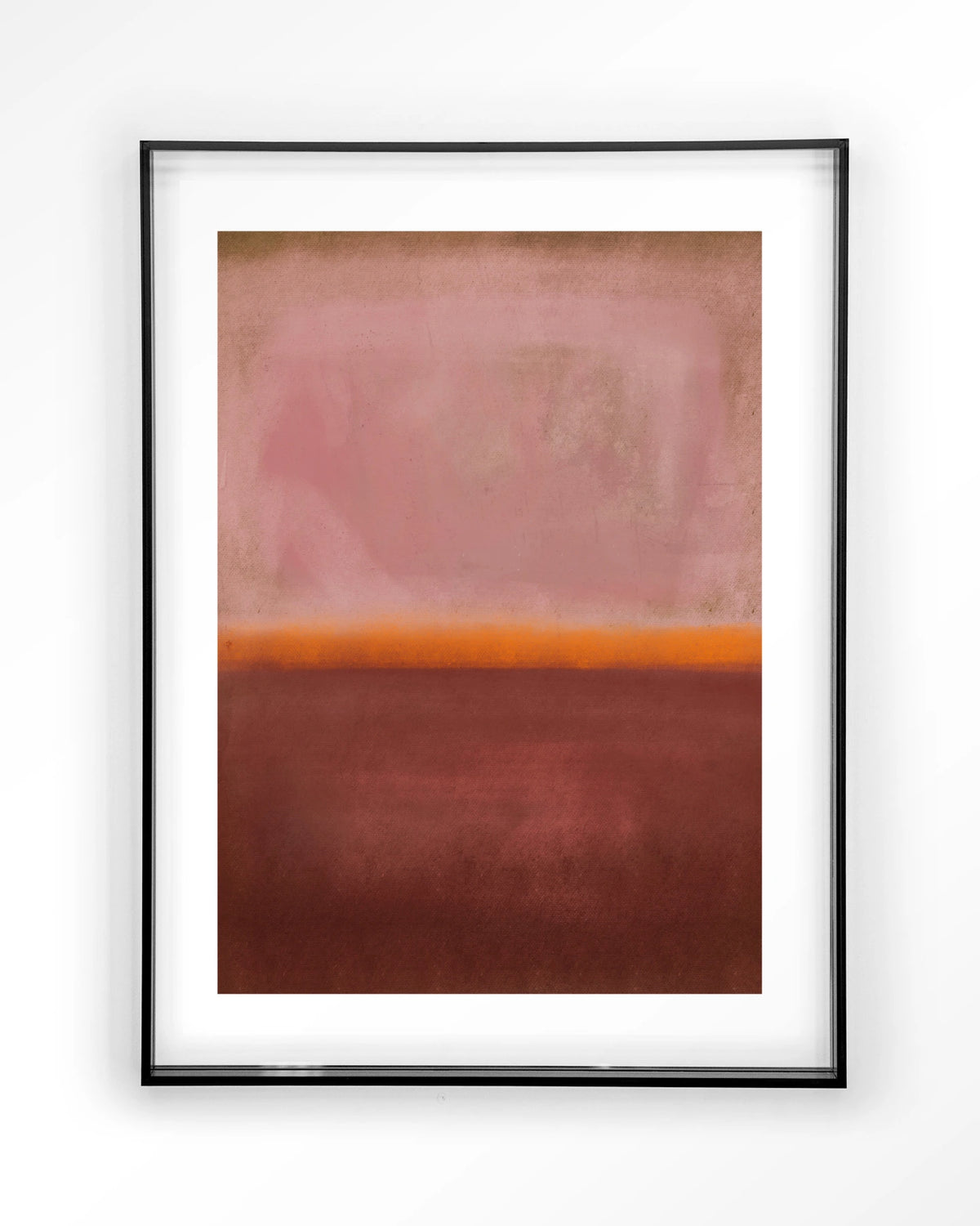 Mirage – abstract in roze en rood – Art print – Acryl zwart