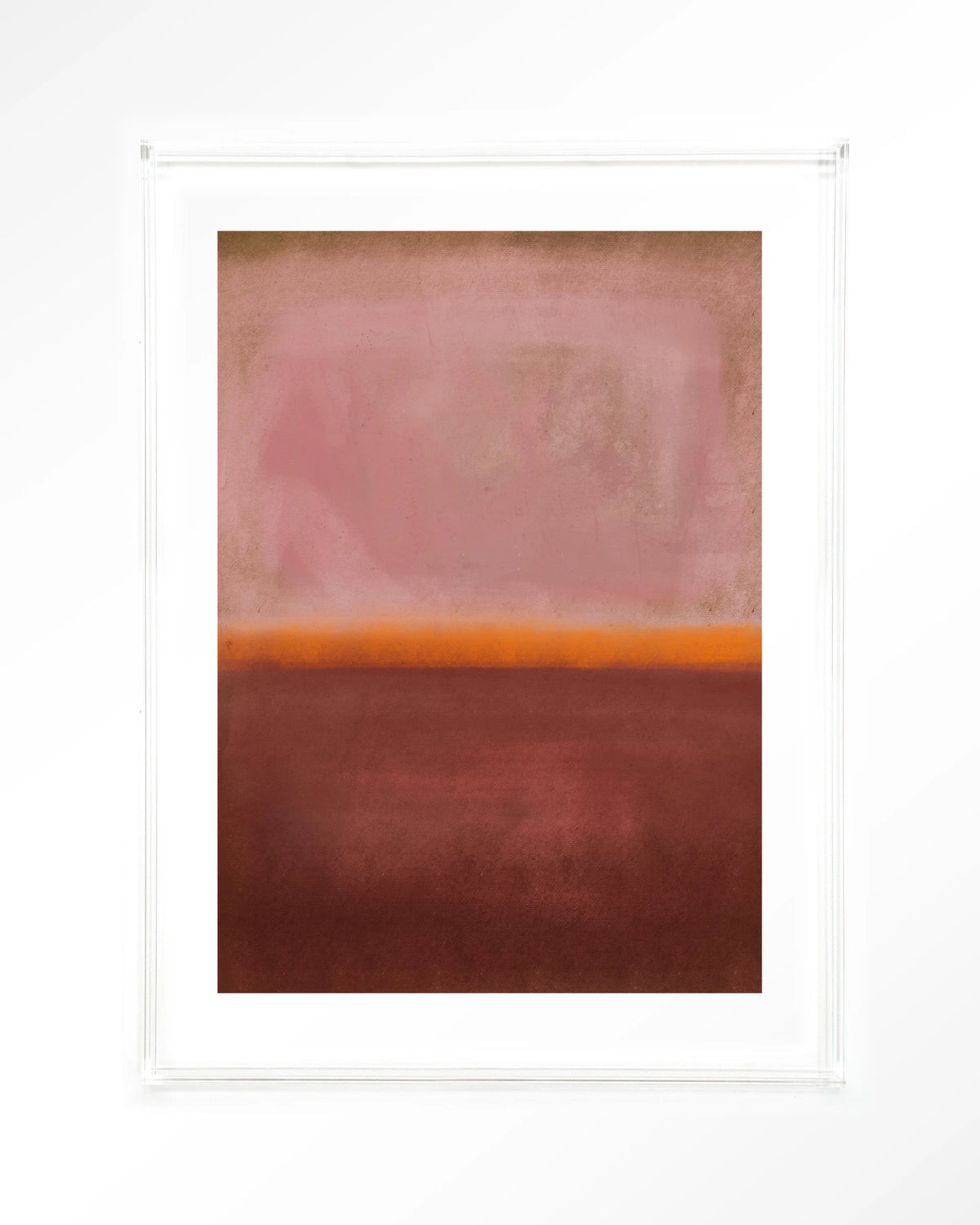 Mirage – abstract in roze en rood – Art print – Acryl doorzichtig