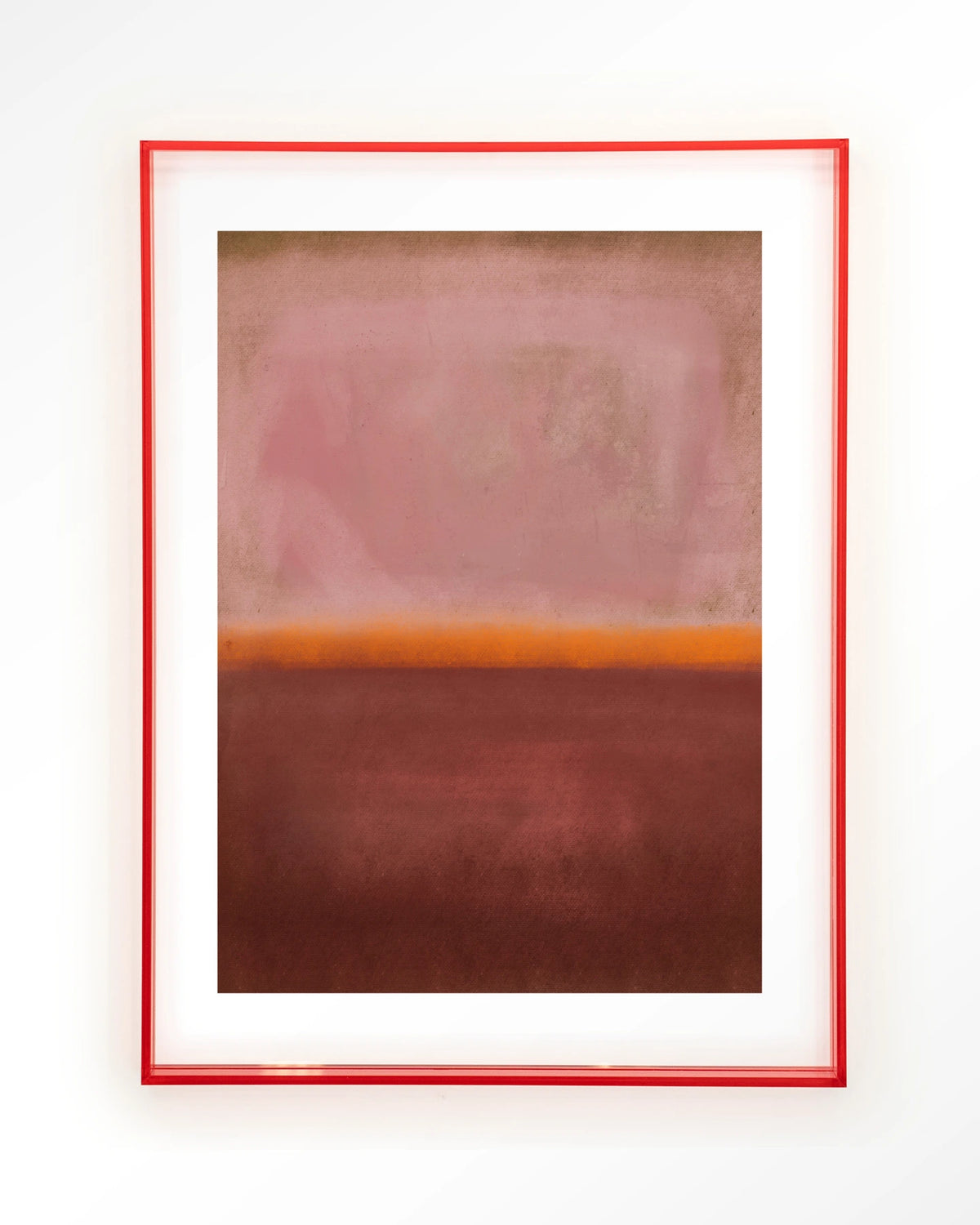 Mirage – abstract in roze en rood – Art print – Acryl roze