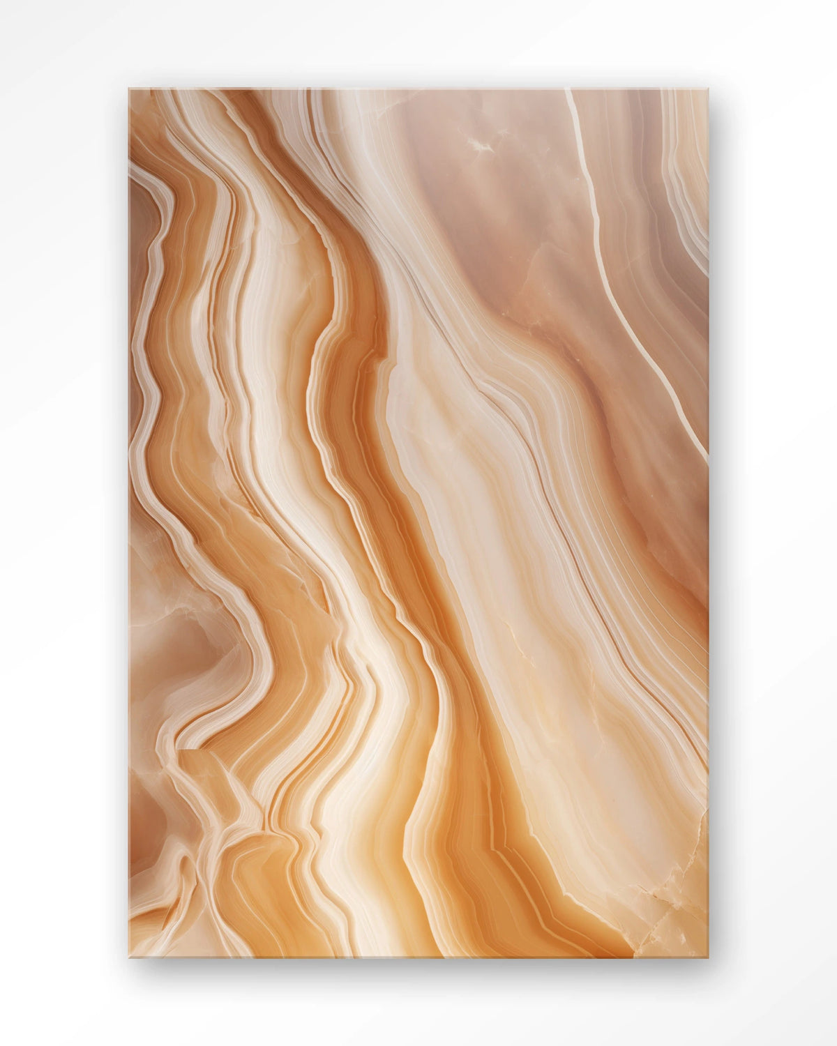 Marvelous Dark – marmer in oranje en beige – Glas – Blinde montage