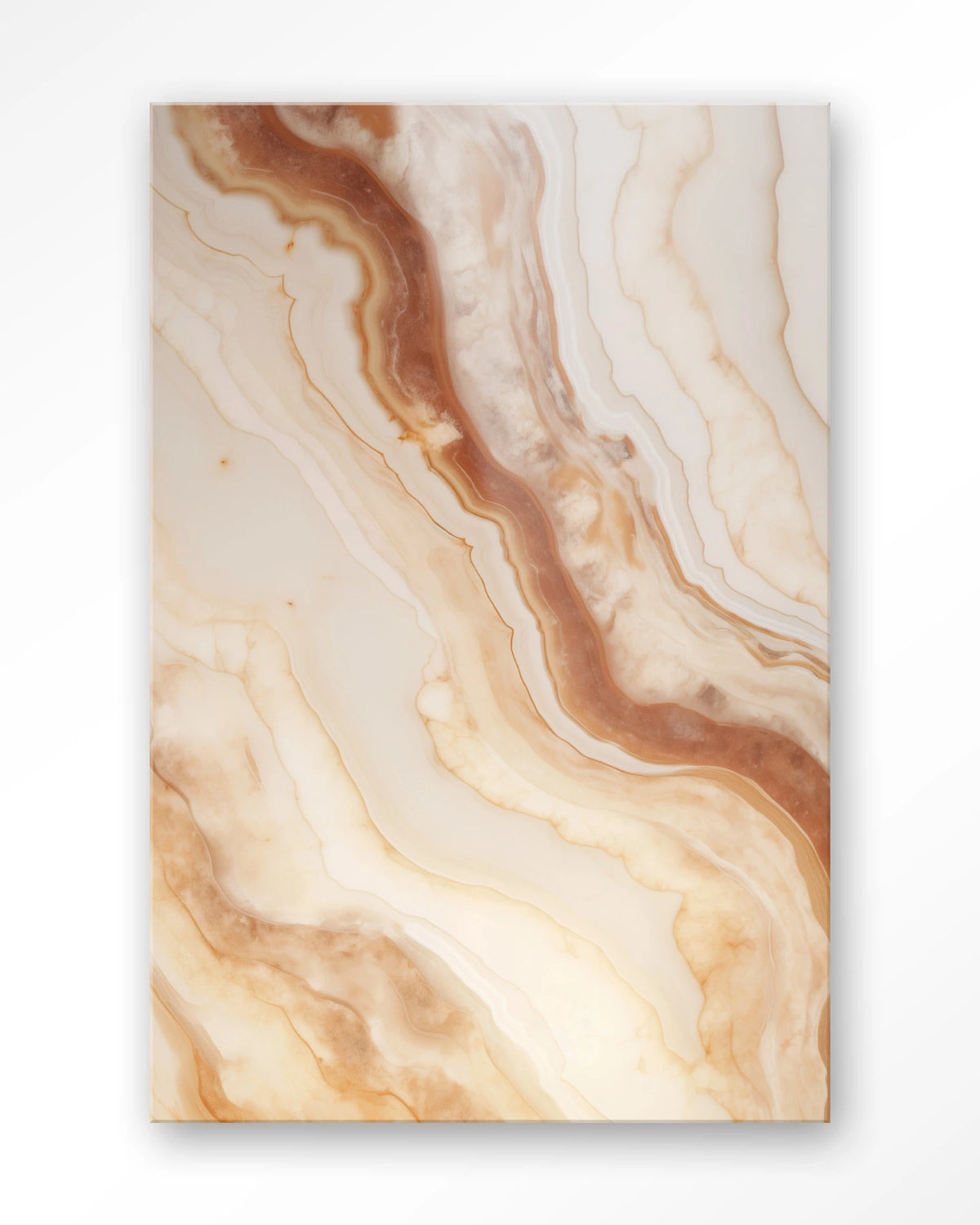 Marvelous Light – marmer in terracotta en crème – Glas – Blinde montage