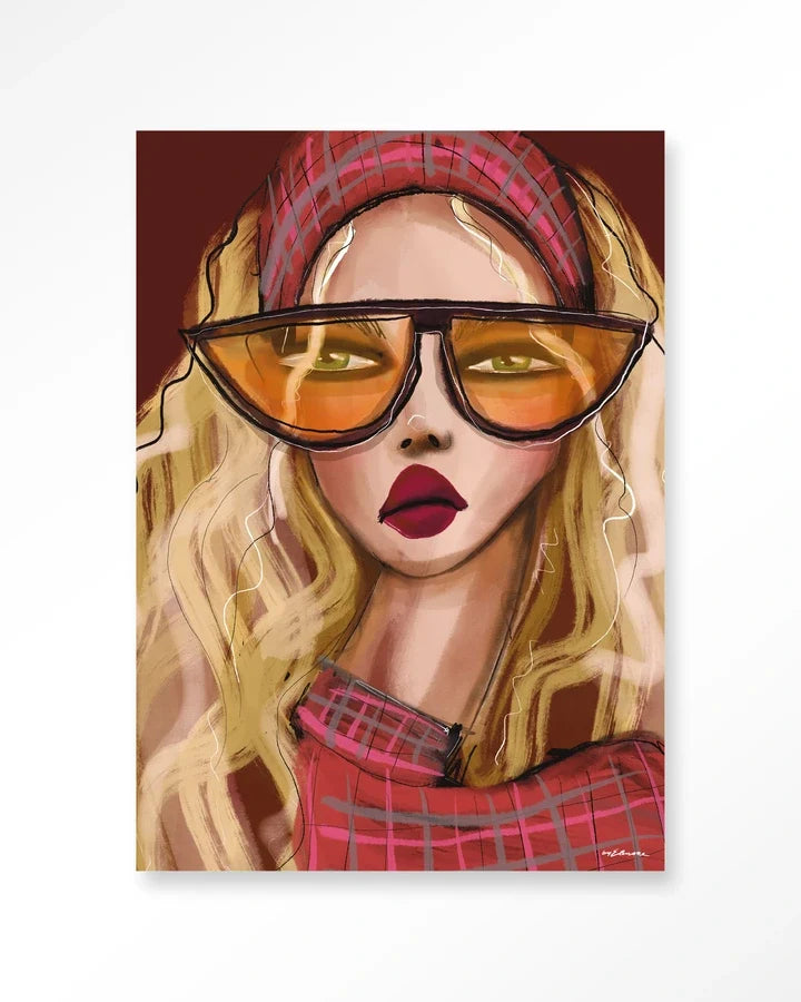 I'm a 90s girl – Glasschilderij