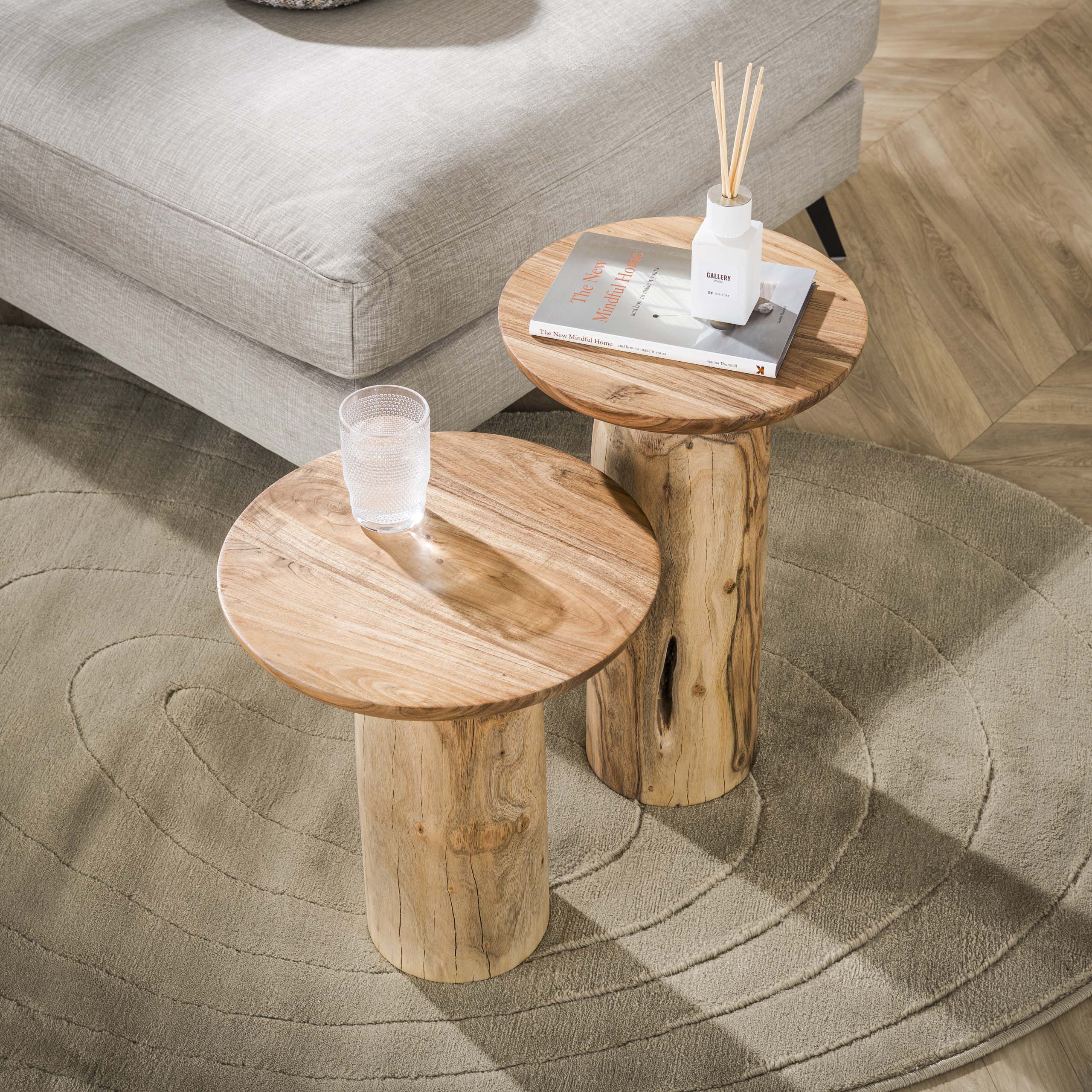 Bijzettafel River Solid 55Cm Hoog Massief Acacia