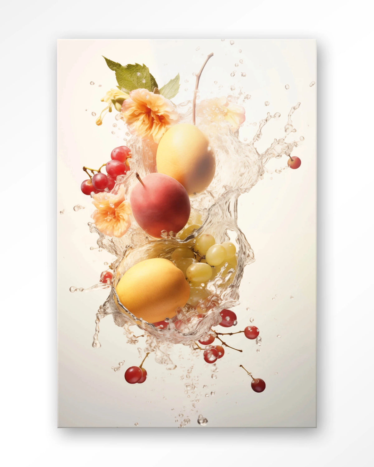 Peachy Fruit Explosion – fruit met waterstroom – Glas – Blinde montage