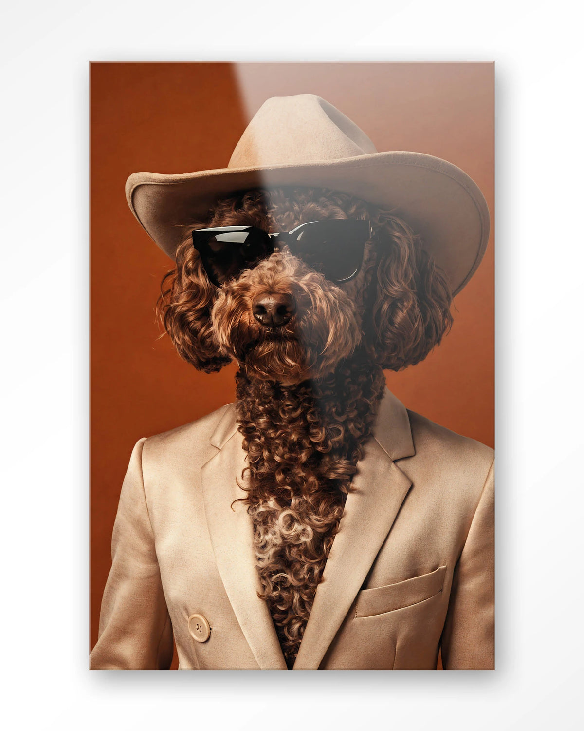 Billy – hond met cowboyhoed – Glas – Blinde montage