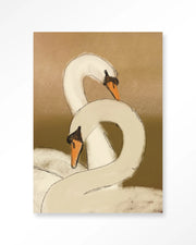 swan-lake-green-glasschilderij