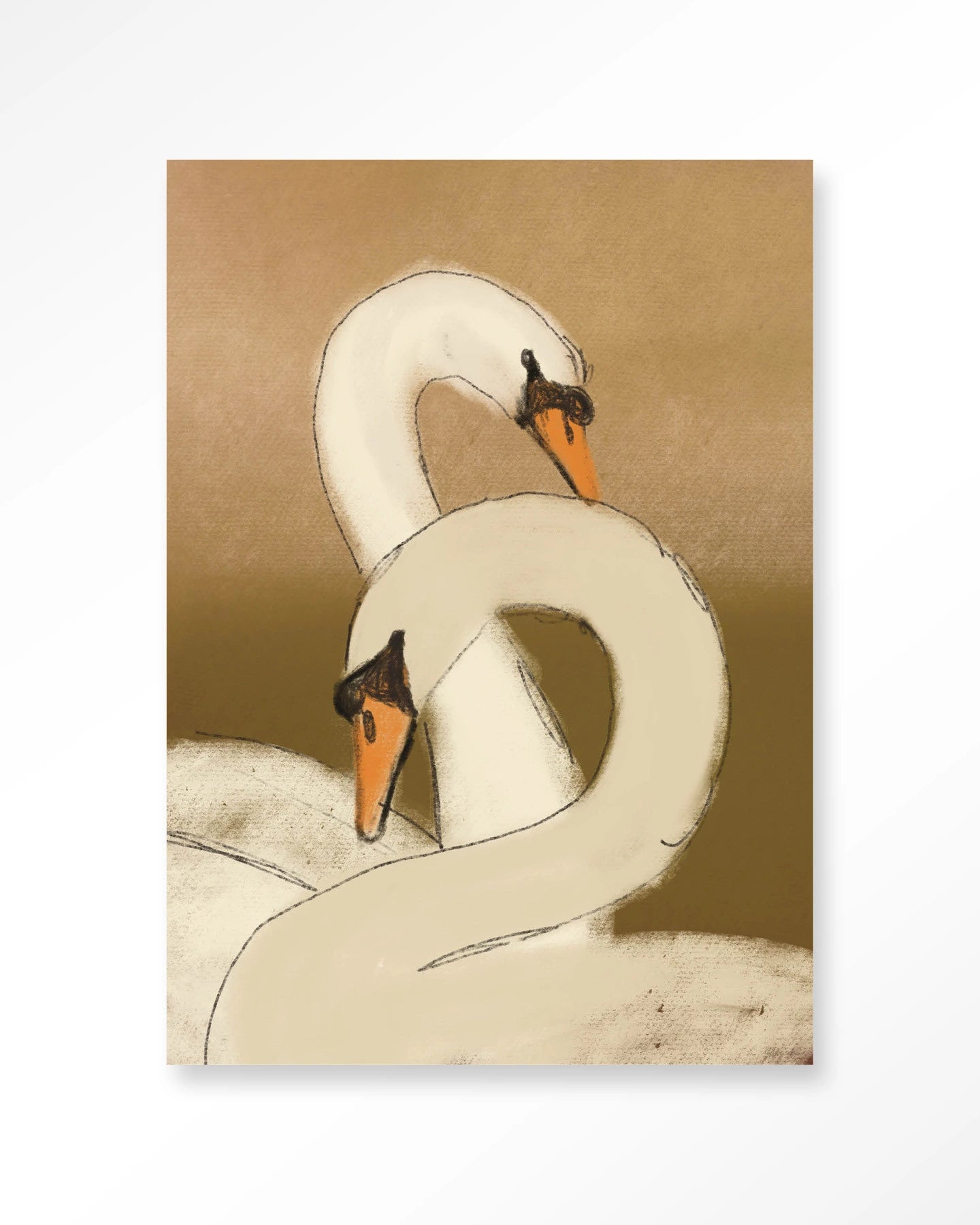 swan-lake-green-glasschilderij