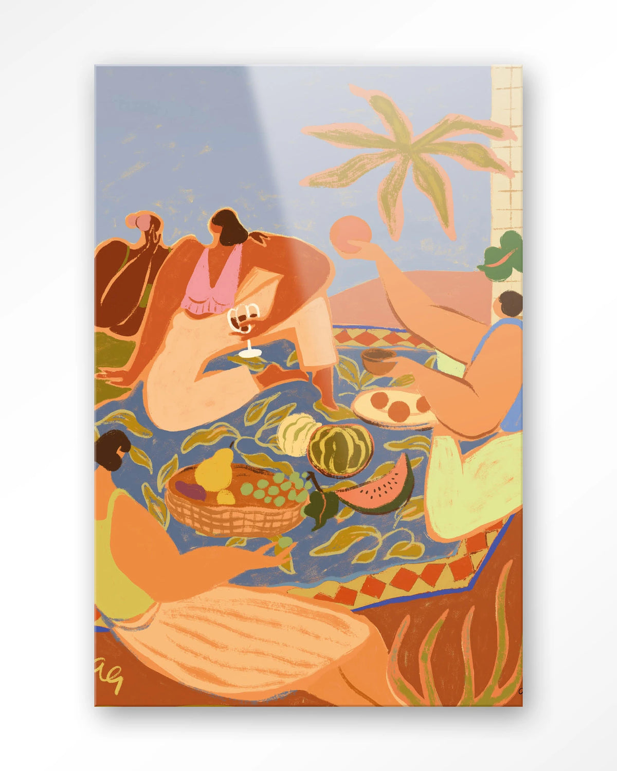 Summer Picnic – zomerse picknick met fruit – Glas – Blinde montage