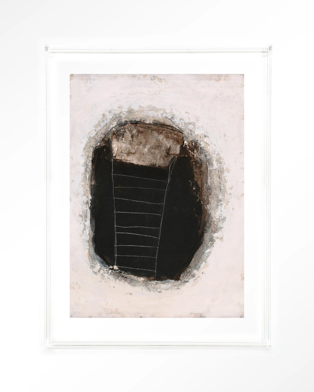 Abstract 14 – abstract in zwart en wit – Art print – Acryl doorzichtig