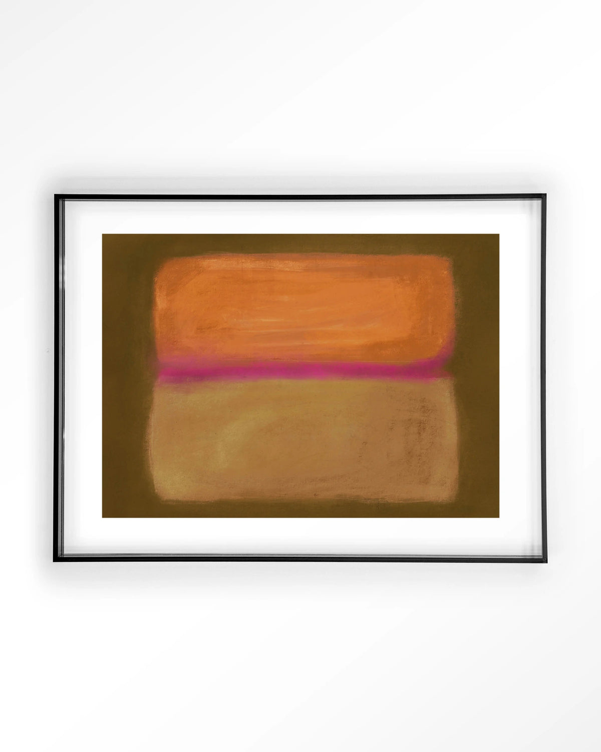 Infinity – abstract in oranje en roze – Art print – Acryl zwart
