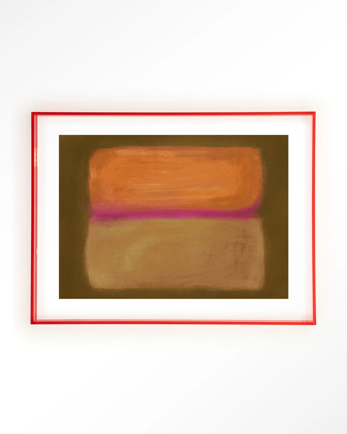 Infinity – abstract in oranje en roze – Art print – Acryl roze
