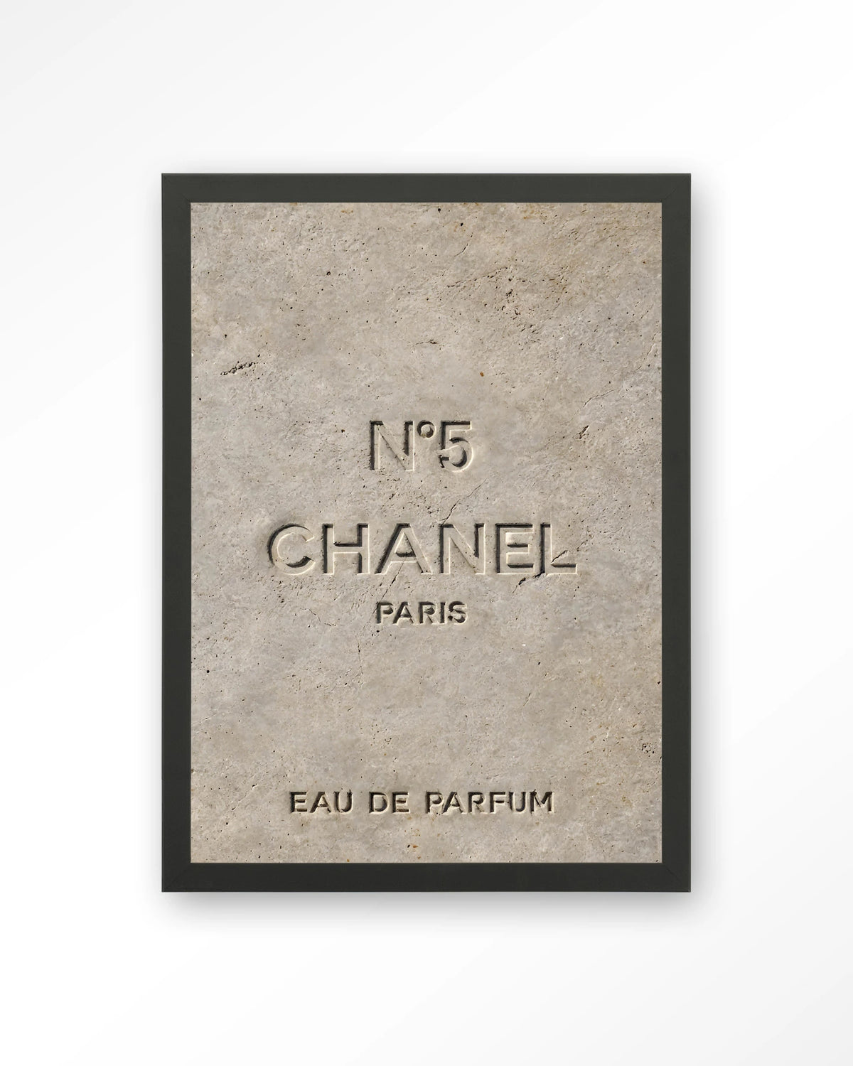 Number 5 – Art print – Hout zwart