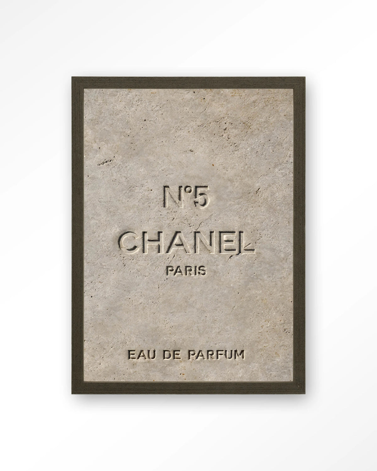 Number 5 – Art print – Hout donkerbruin