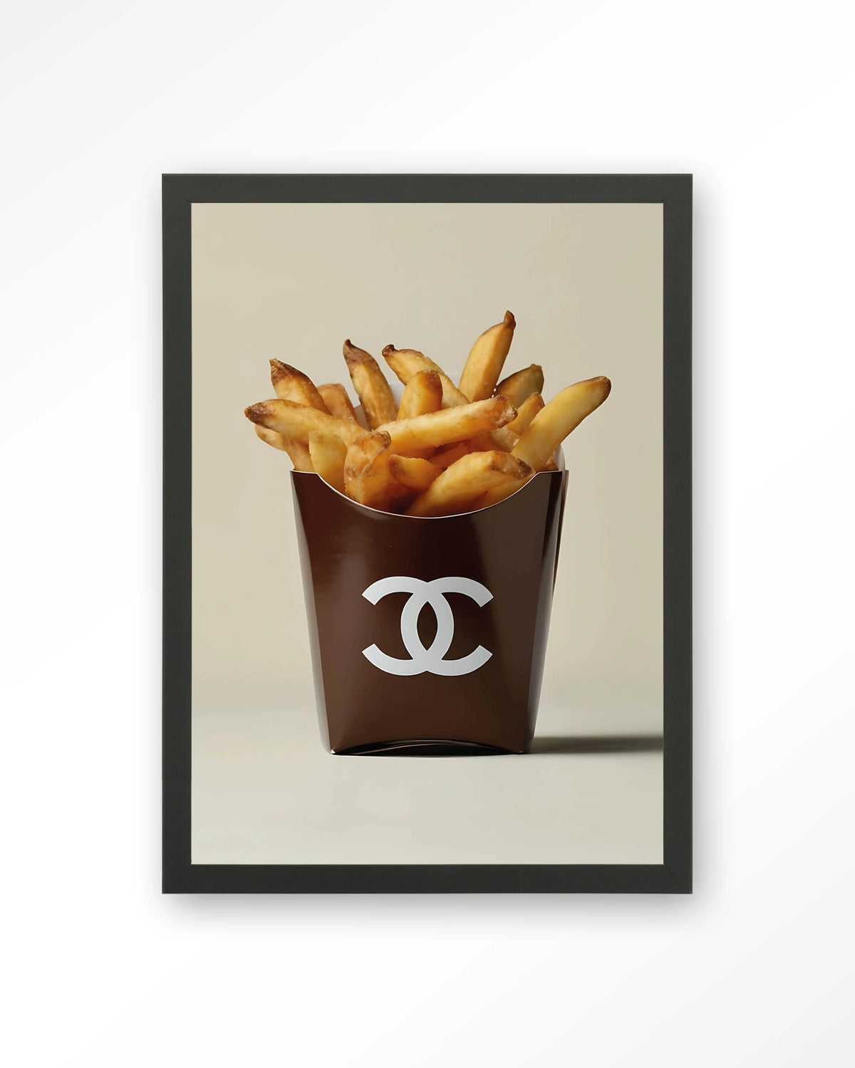 Luxury Fries – Art print – Hout zwart