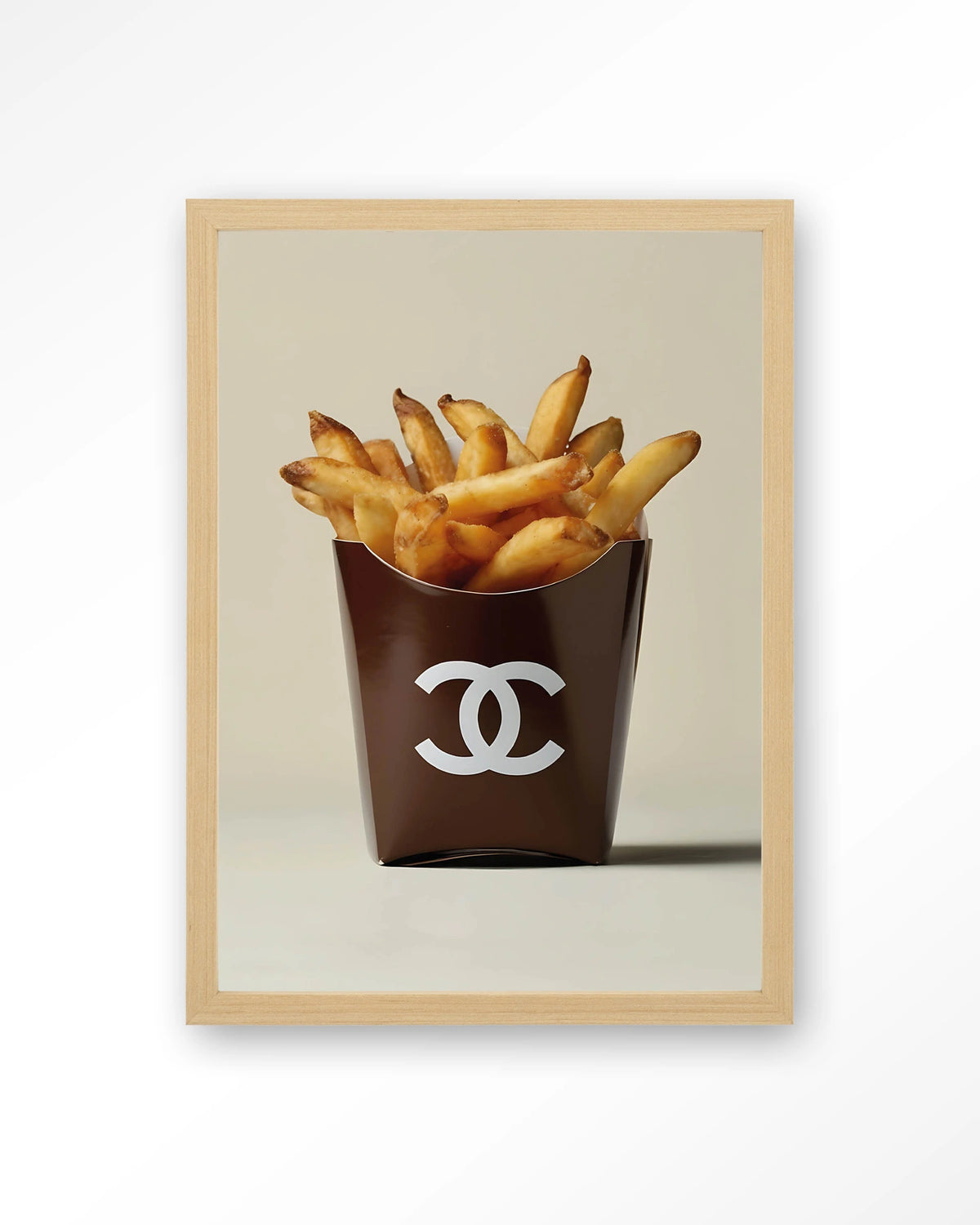 Luxury Fries – Art print – Hout naturel