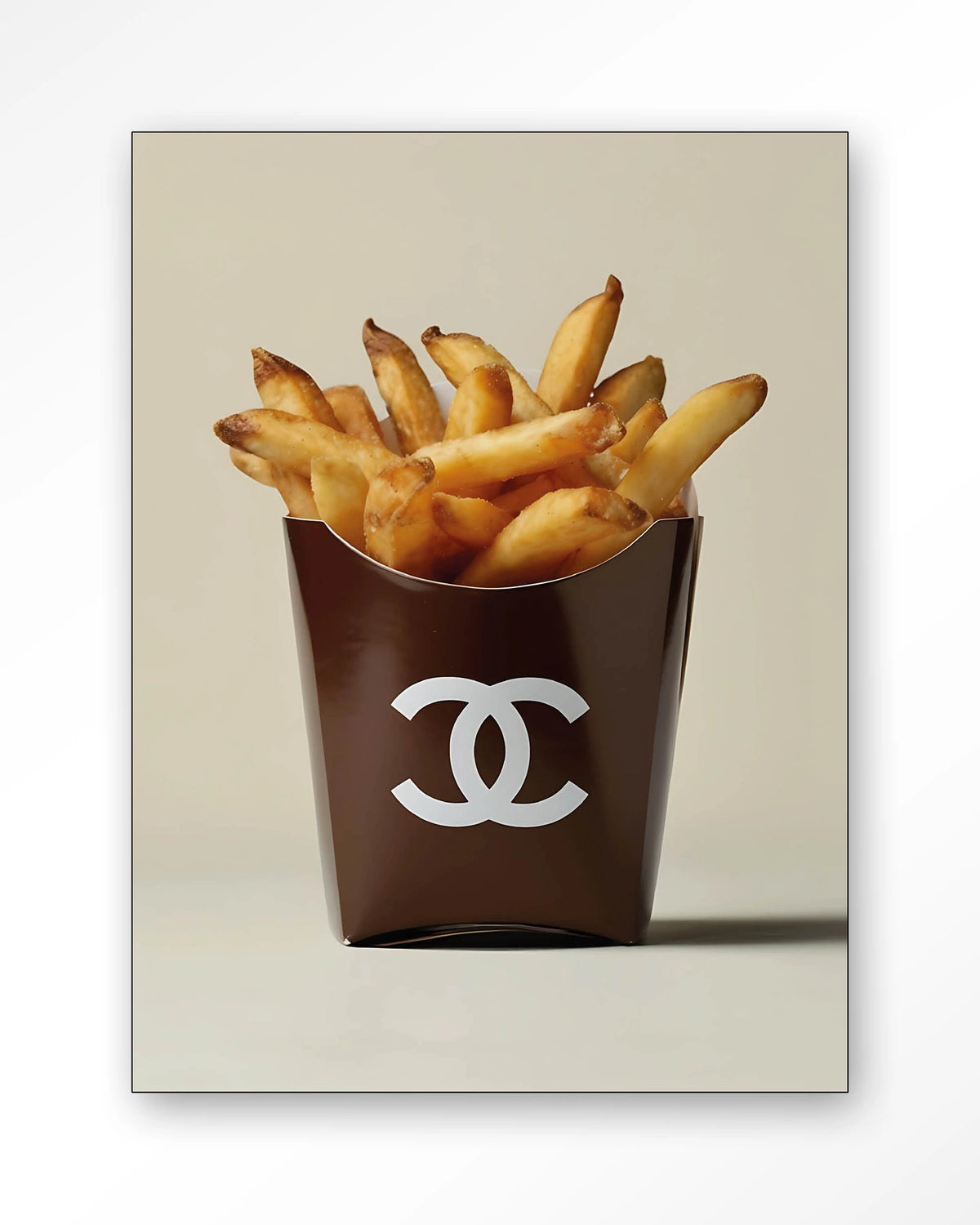 Luxury Fries – Wandkleed – Frame – zwart
