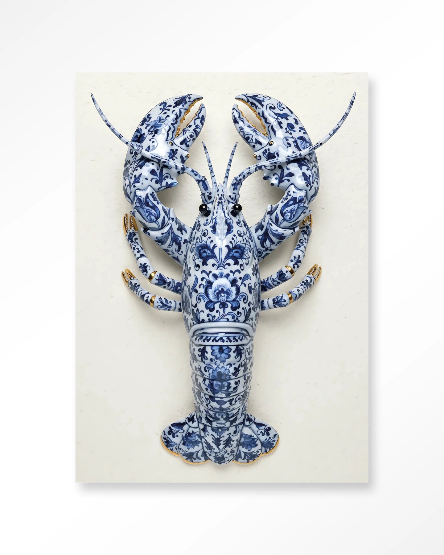 Blue Lobster – Glasschilderij